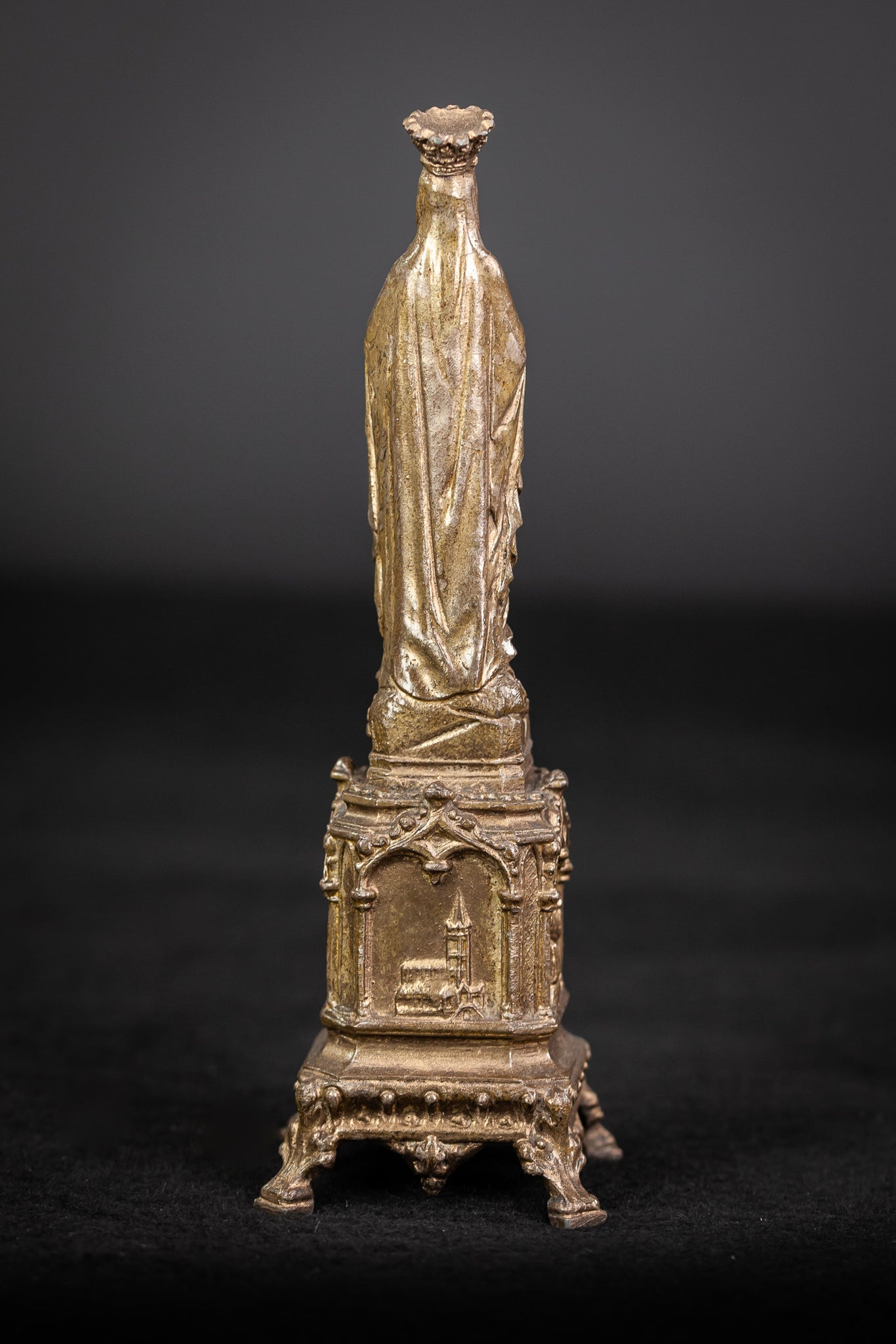 Our Lady of Lourdes Metal Figurine 7.3”