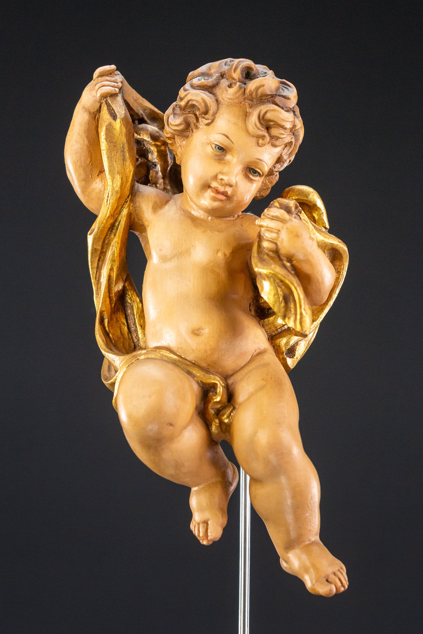 Angel Sculpture | Wood Carving Statue 10"