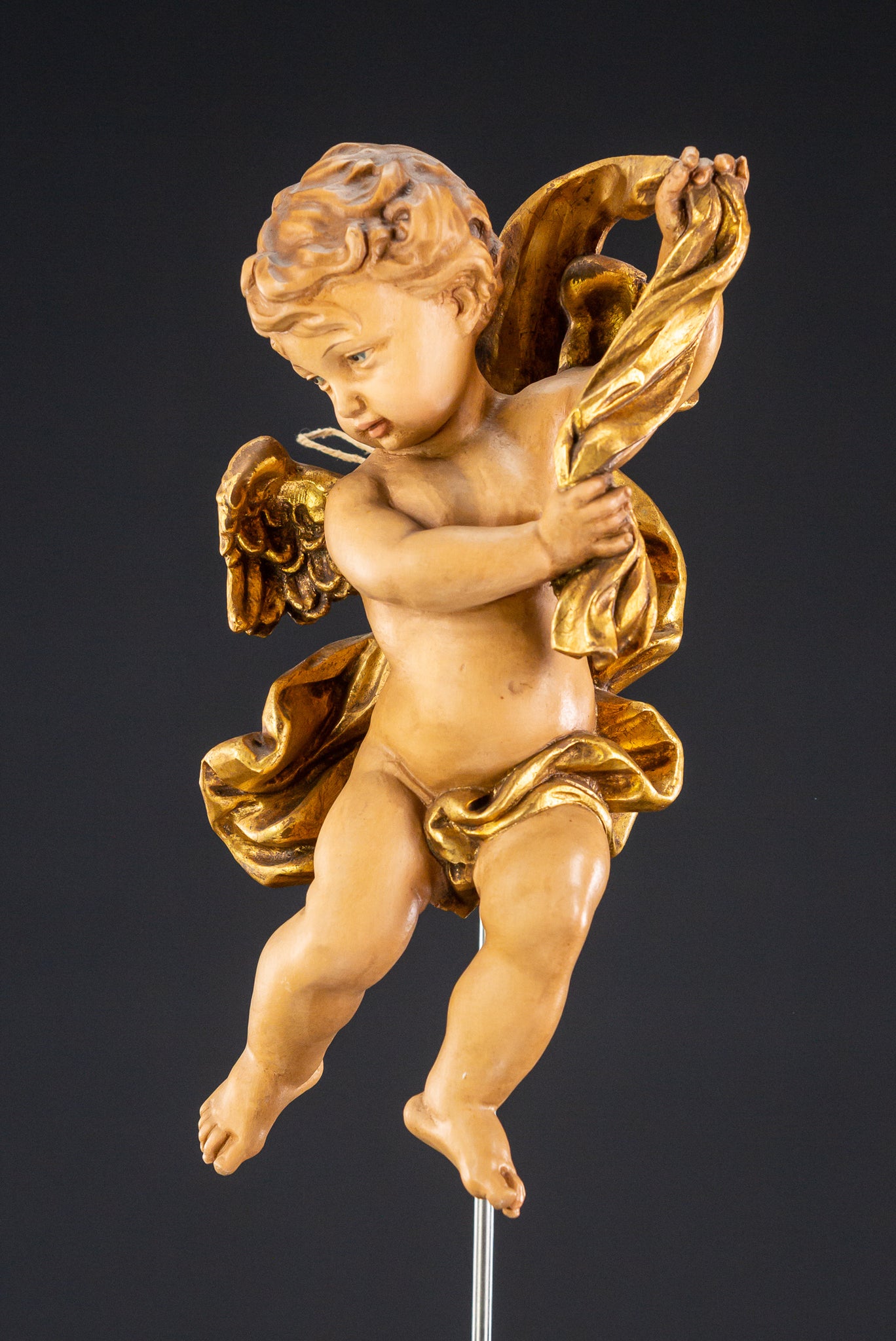 Angel Sculpture | Wood Carving Statue 10.2"