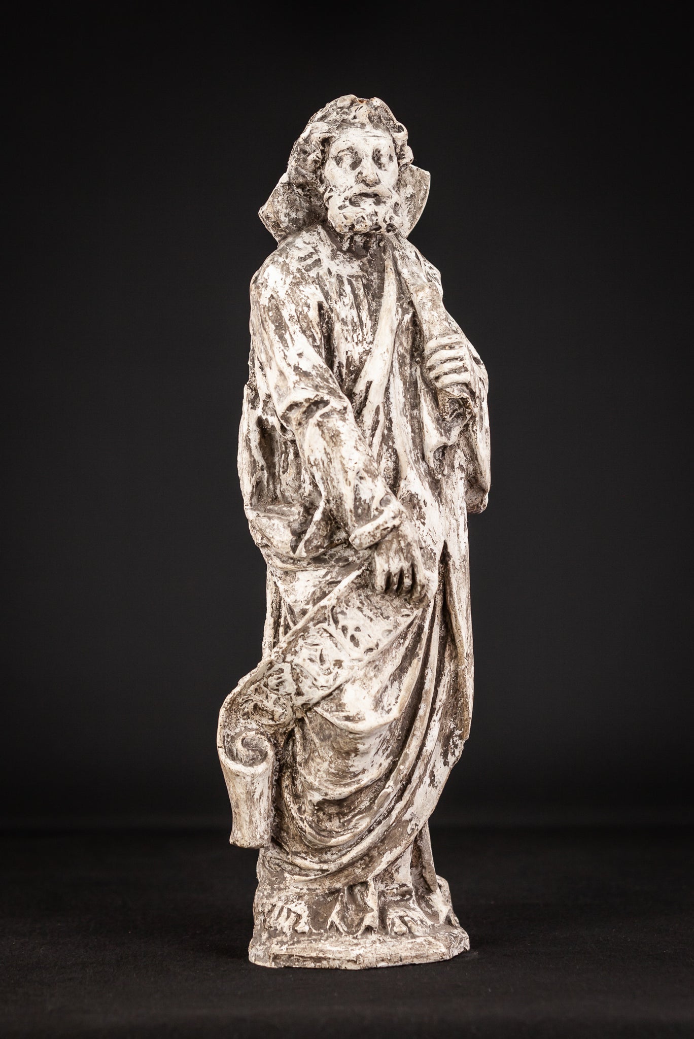St Paul The Apostle Plaster Figure 19th Century 15.4"