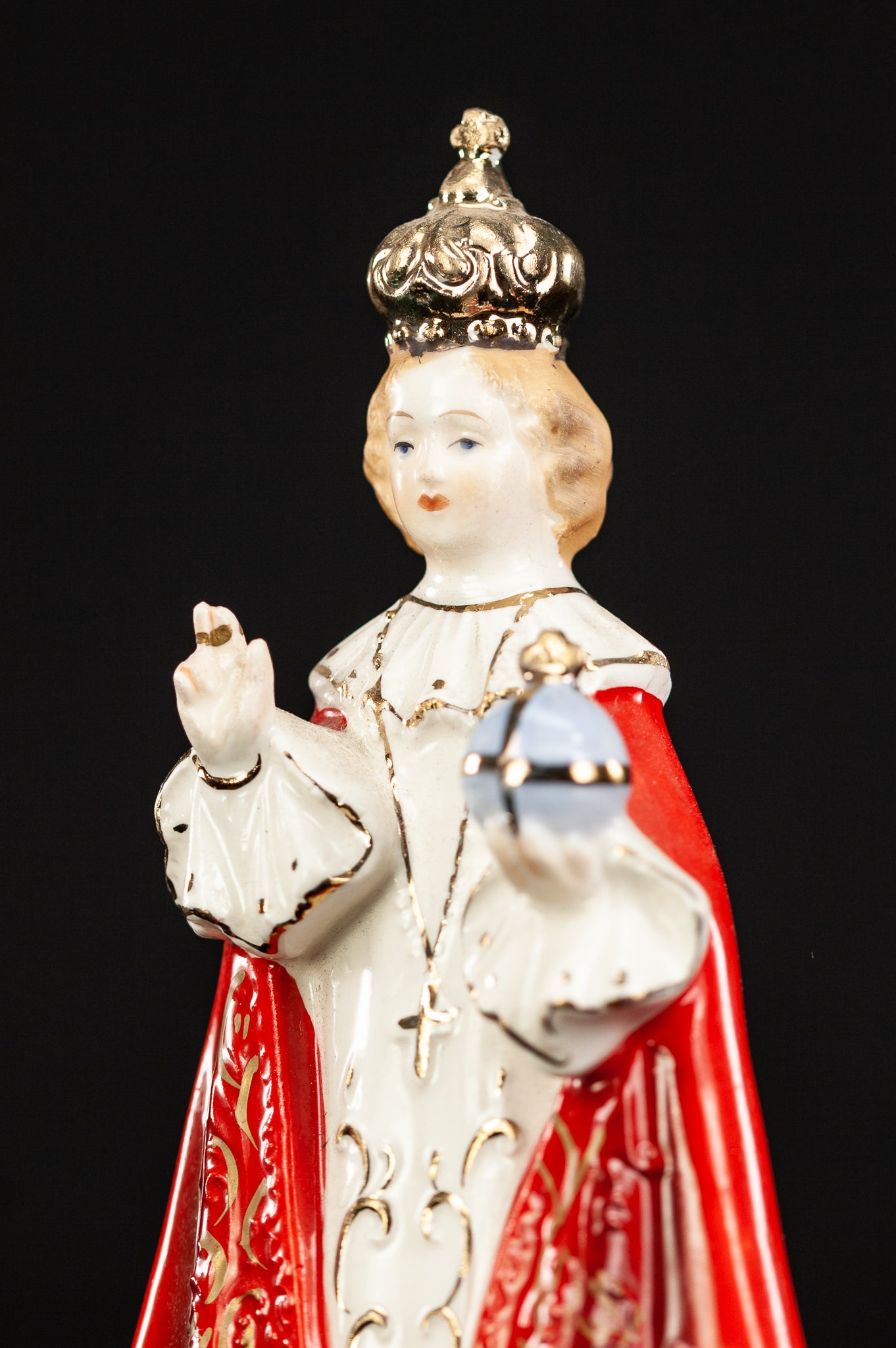 Infant Jesus of Prague Porcelain Statue