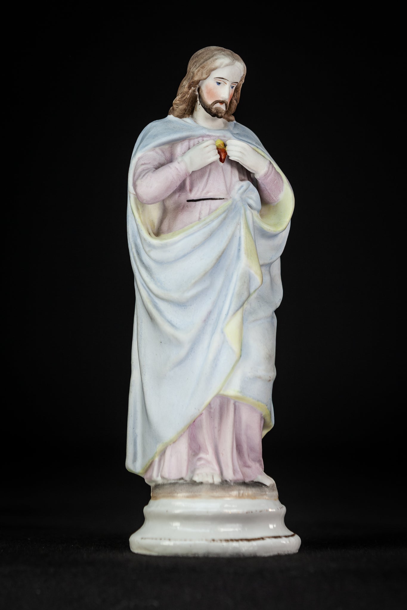 Sacred Heart of Jesus Statue | Bisque Porcelain | 9"