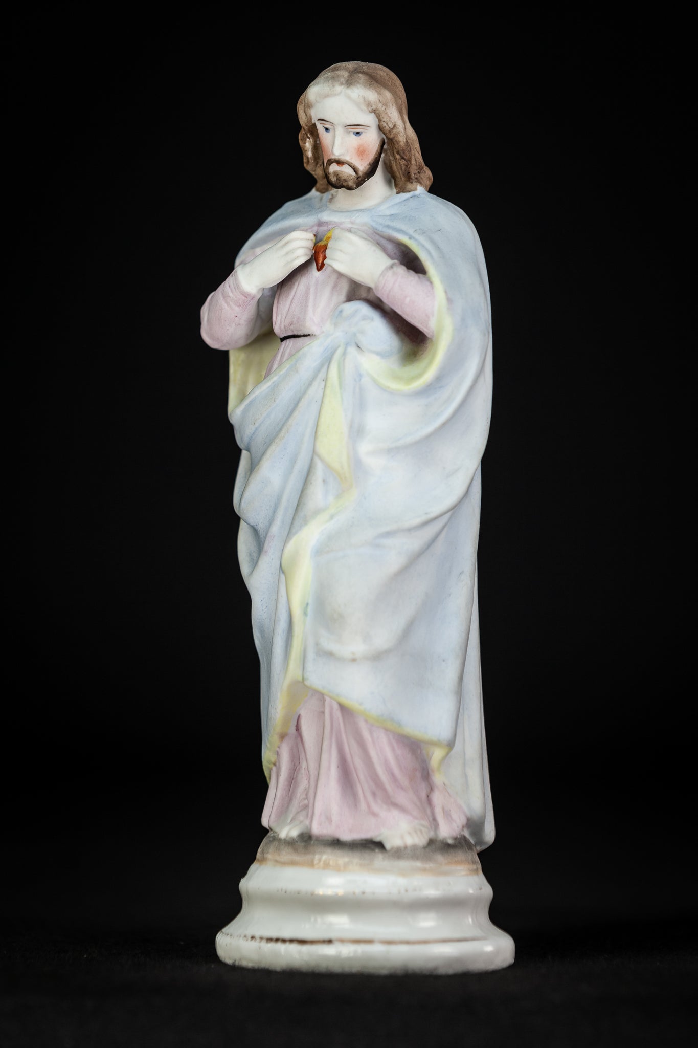 Sacred Heart of Jesus Statue | Bisque Porcelain | 9"