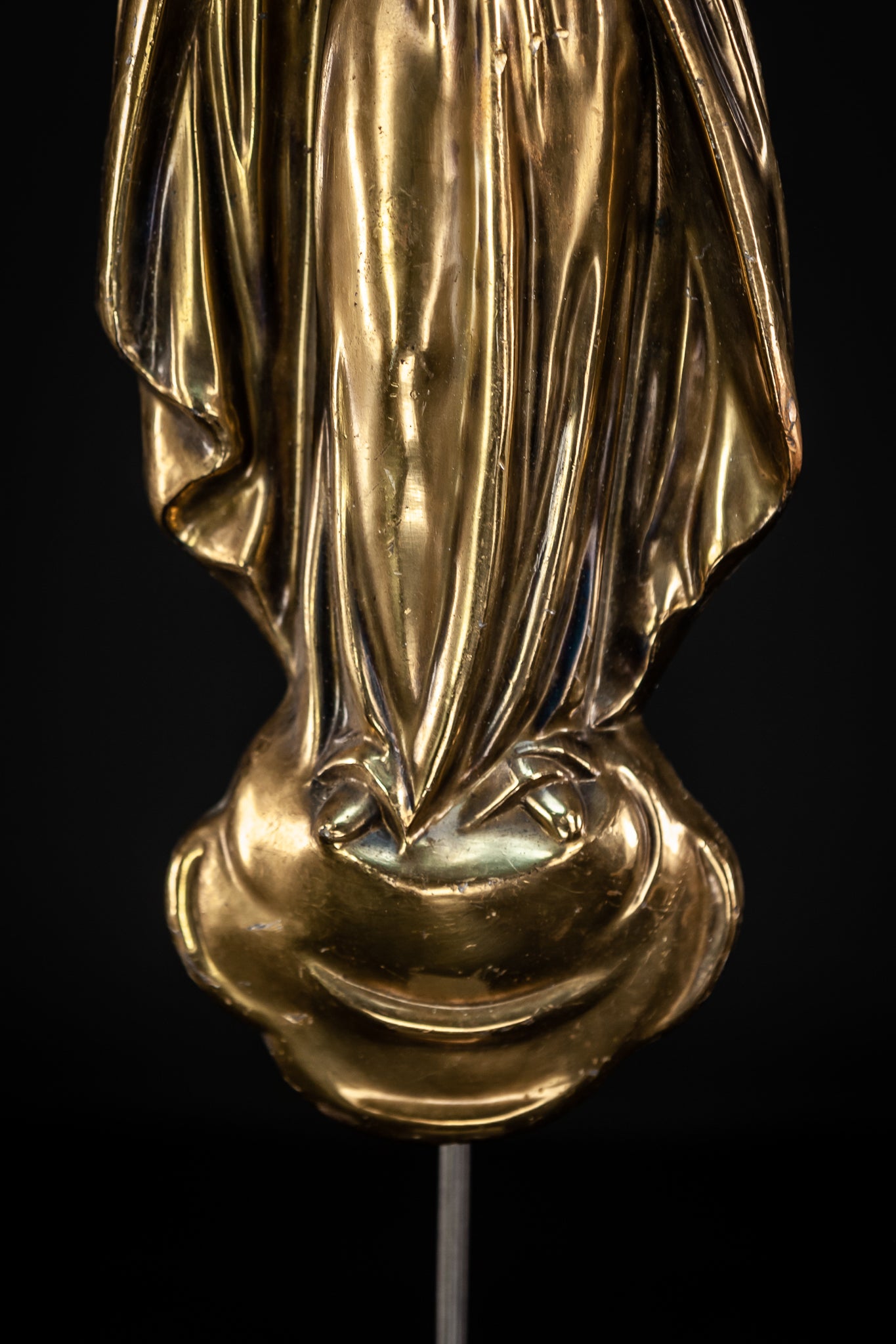 Virgin Mary Child Jesus Bronze Sculpture | 16.5”/ 42 cm