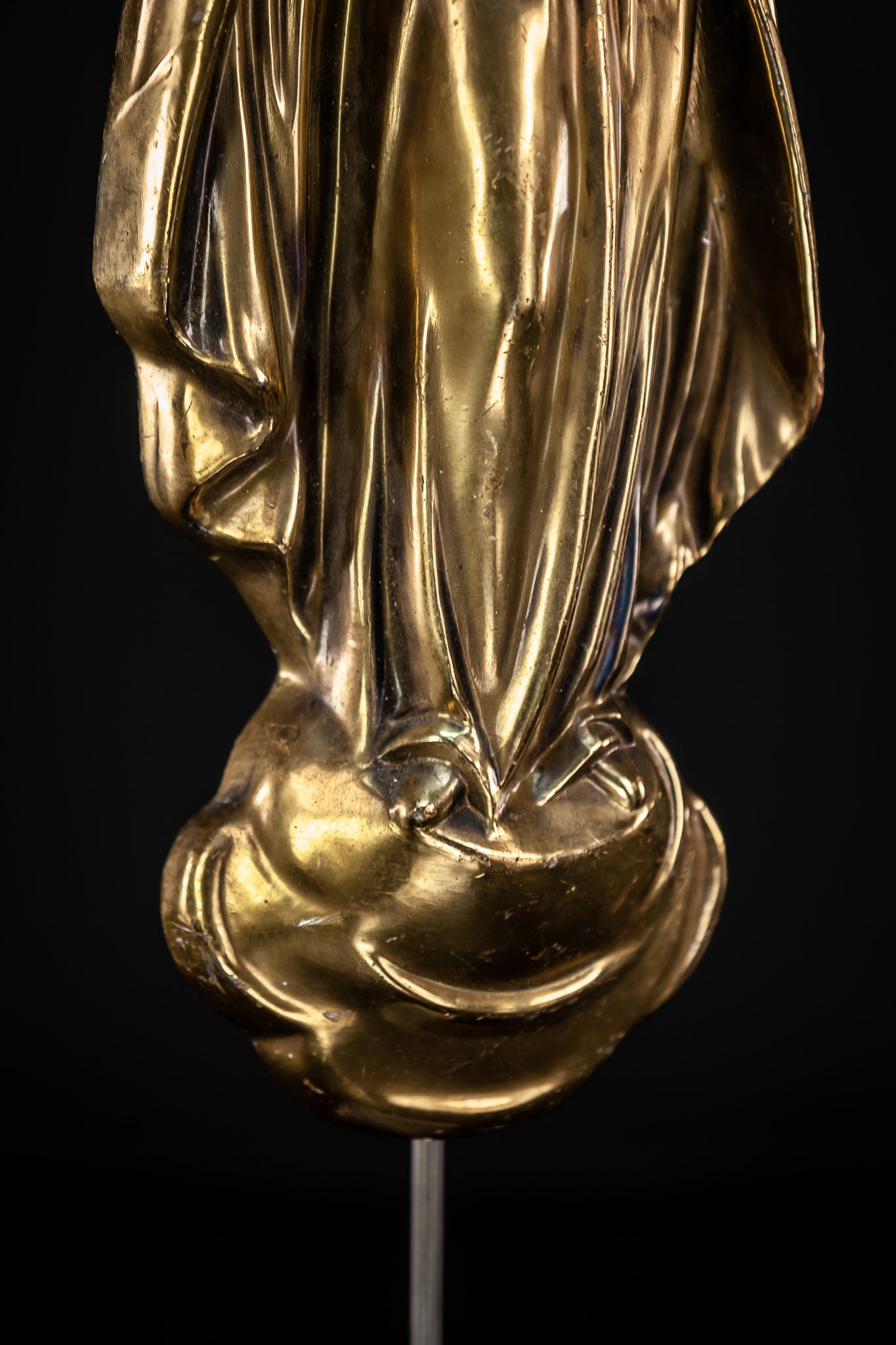 Virgin Mary Child Jesus Bronze Sculpture | 16.5”/ 42 cm