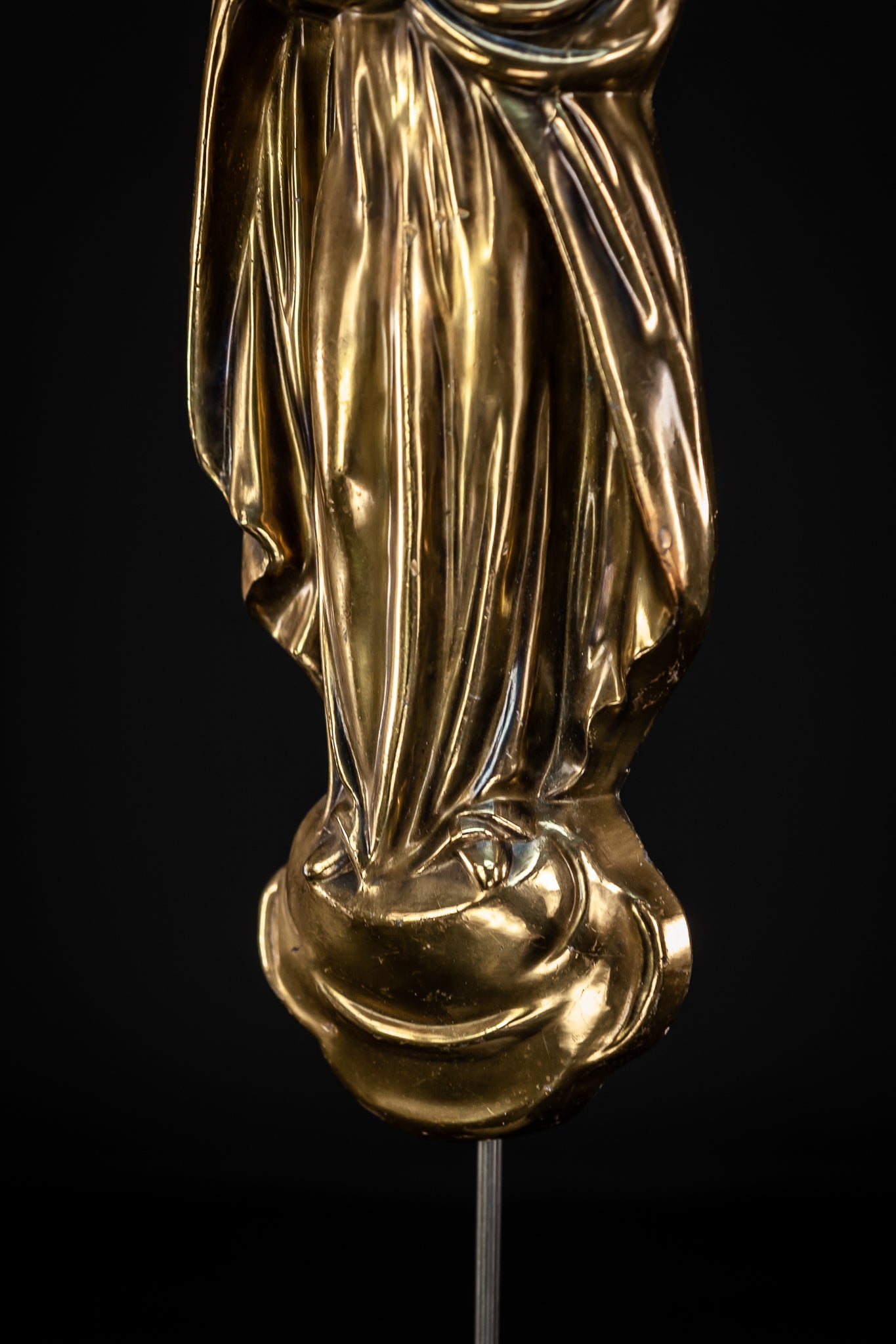 Virgin Mary Child Jesus Bronze Sculpture | 16.5”/ 42 cm