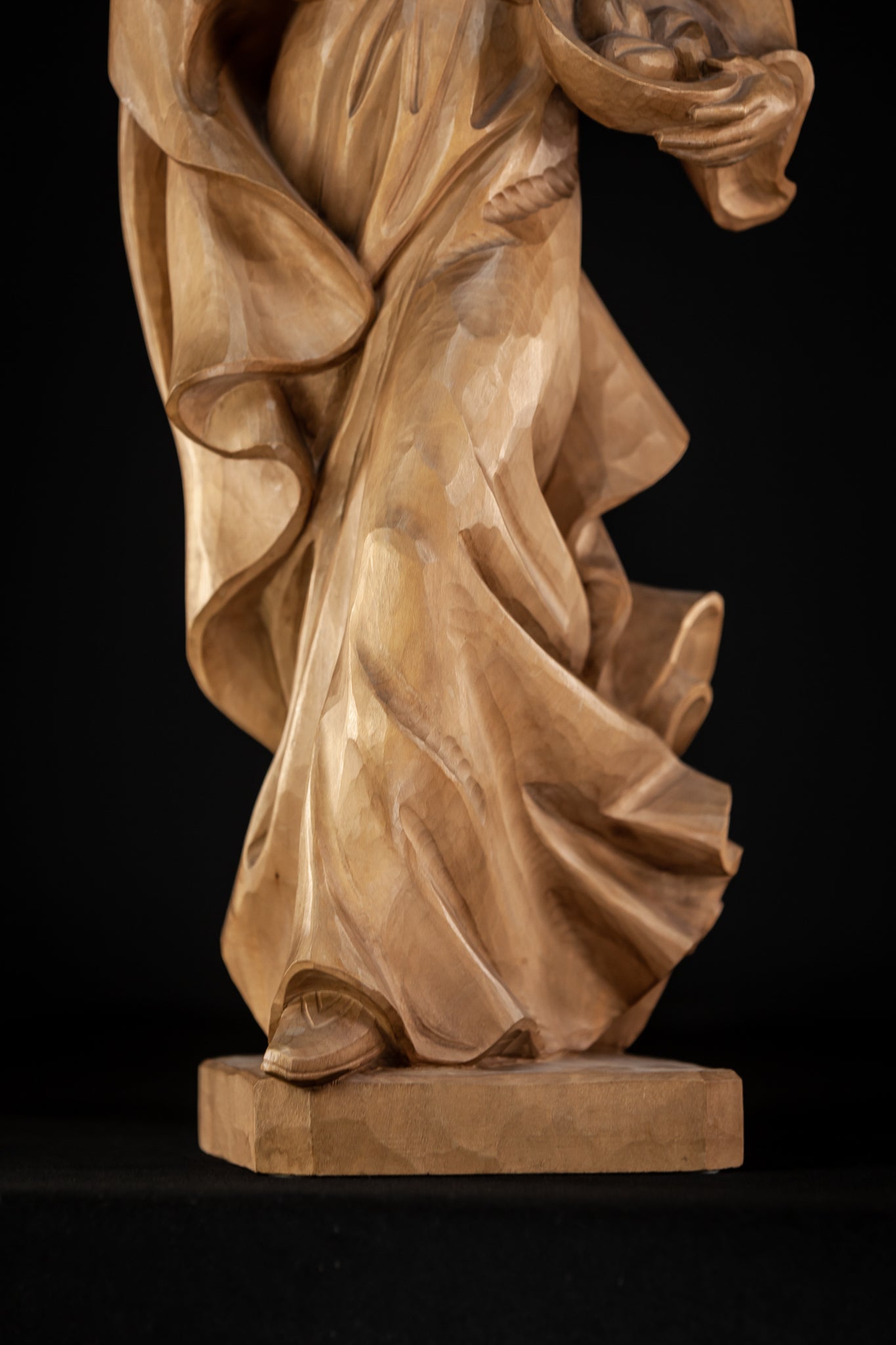 St Elizabeth of Hungary Wood Sculpture 24.4”