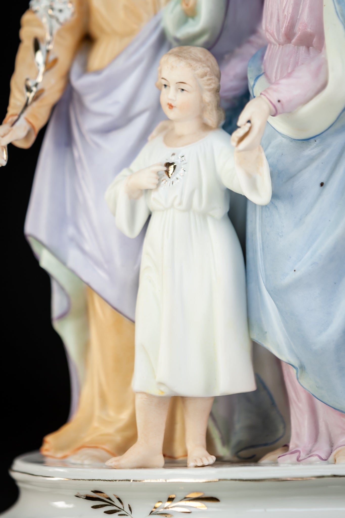 Holy Family Statue Bisque Porcelain 9.8"