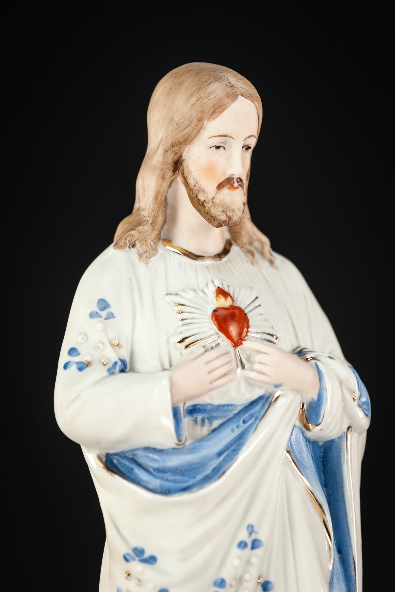 Sacred Heart of Jesus Statue |  Porcelain | 12.2"