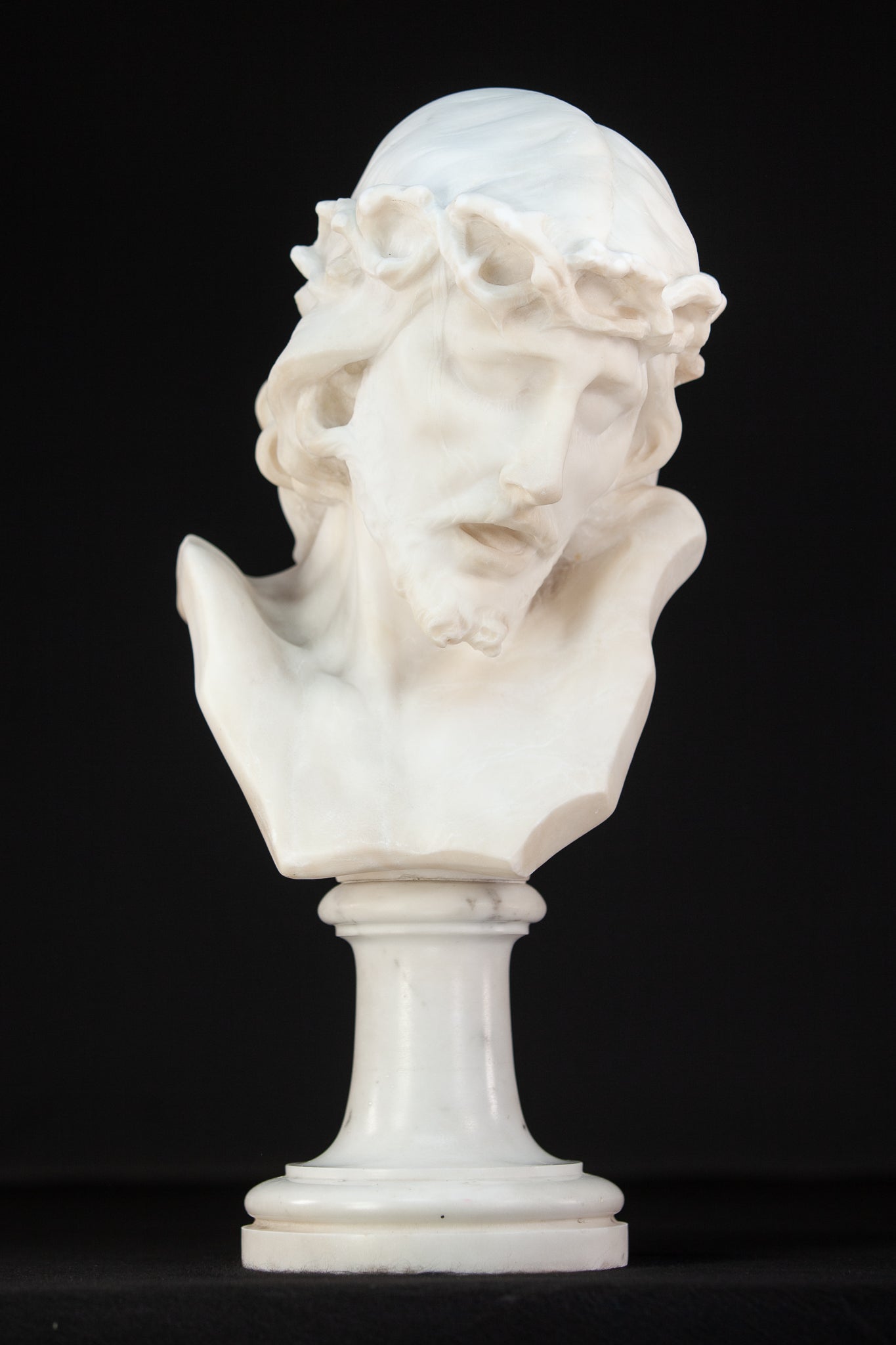 Ecce Homo Alabaster Sculpture | 17.7" 