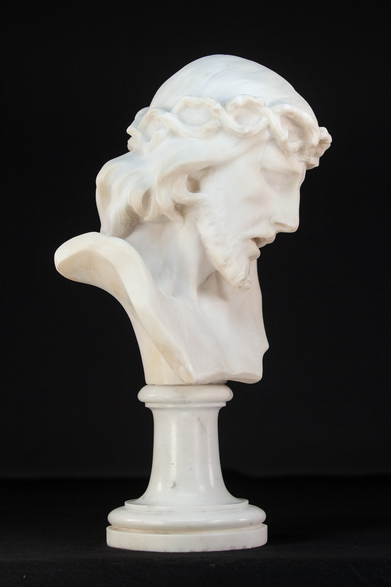 Ecce Homo Alabaster Sculpture | 17.7"