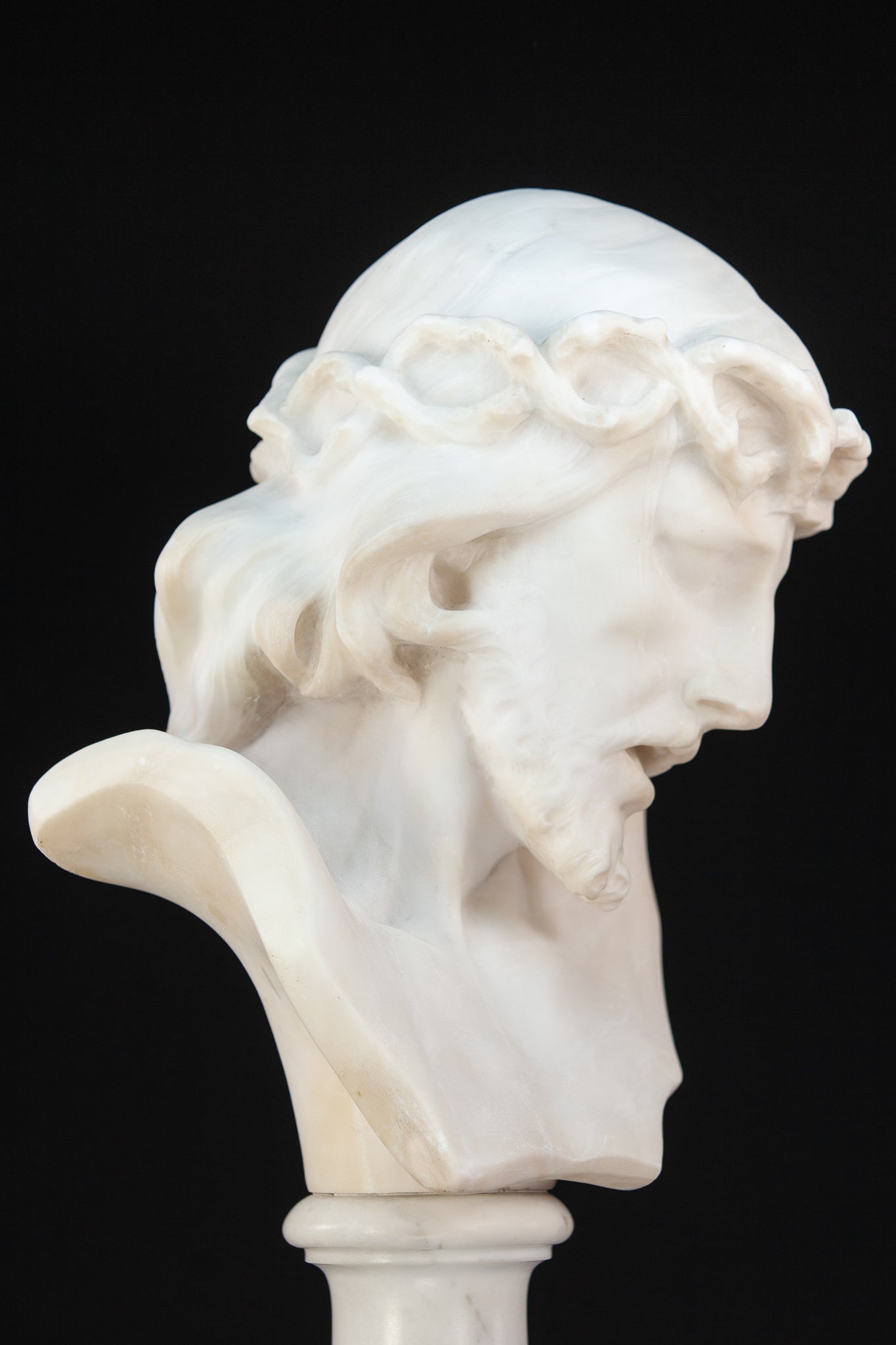 Ecce Homo Alabaster Sculpture | 17.7"