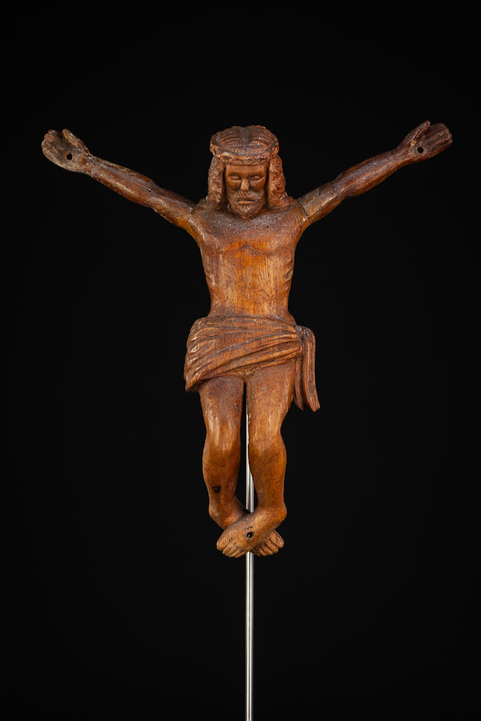 Corpus Christi | Antique Wood Carving | 16"