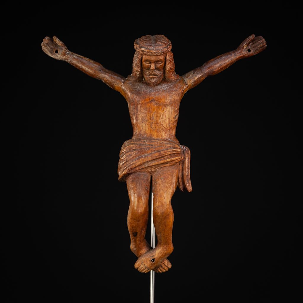 Corpus Christi | Antique Wood Carving | 16"