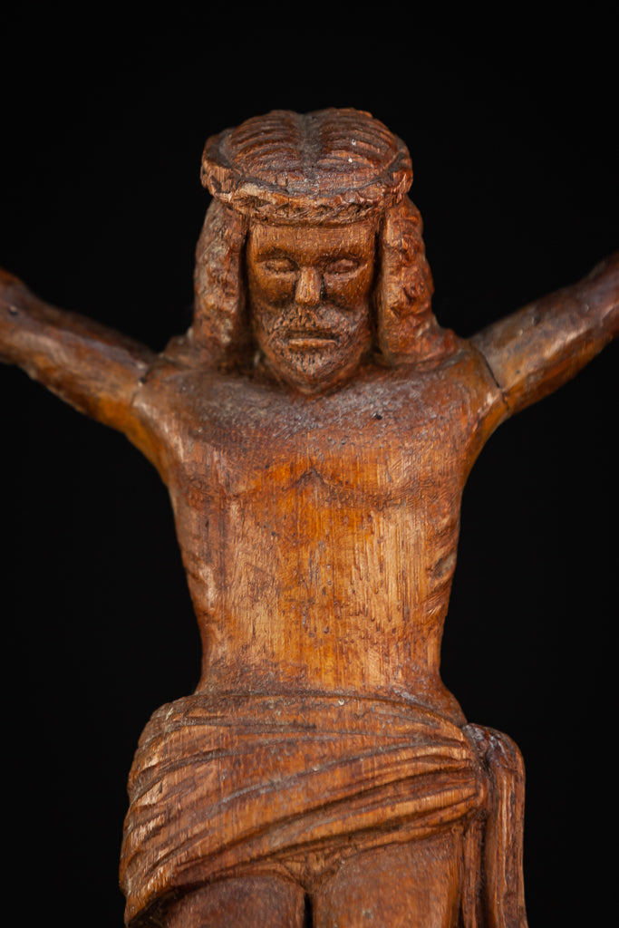 Corpus Christi | Antique Wood Carving | 16"