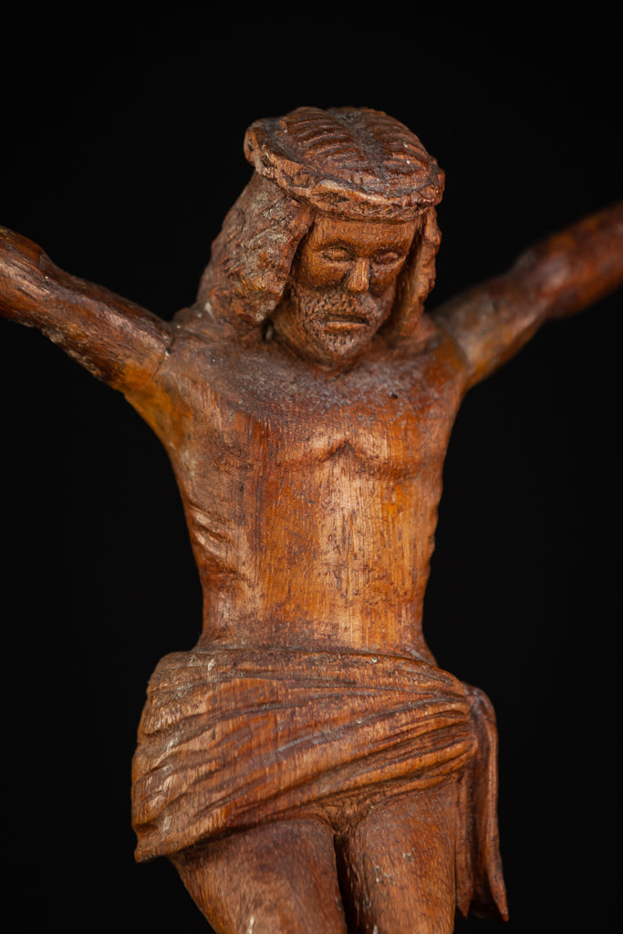 Corpus Christi | Antique Wood Carving | 16"