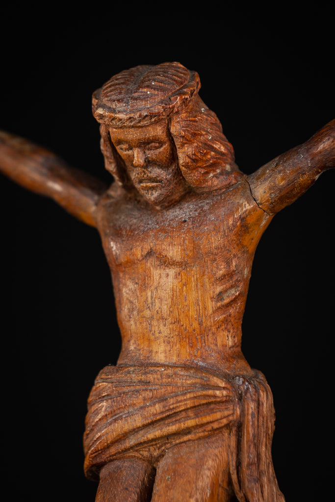 Corpus Christi | Antique Wood Carving | 16"