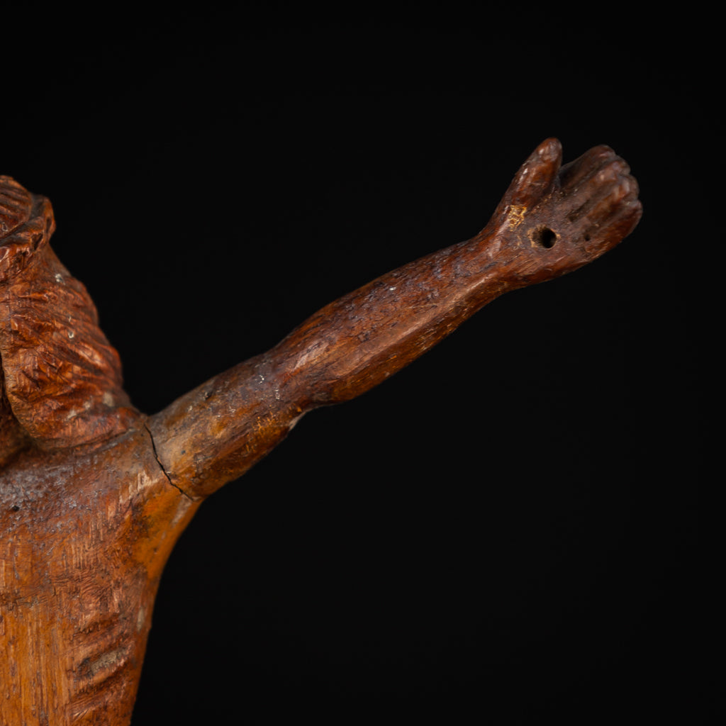 Corpus Christi | Antique Wood Carving | 16"