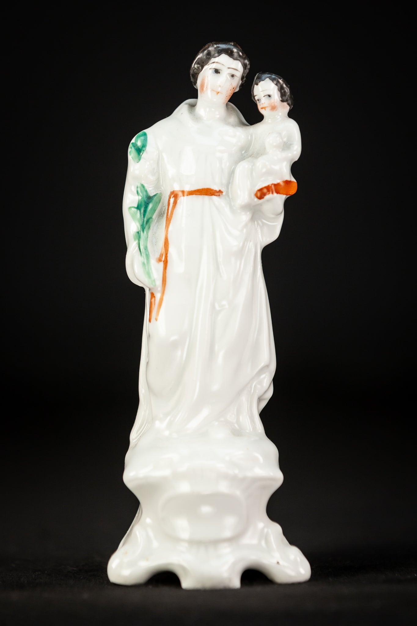 St Anthony Statue | Antique Saint Porcelain 7.3"