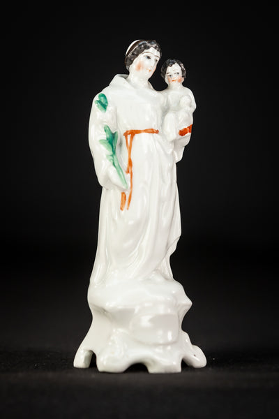 St Anthony Statue | Antique Saint Porcelain 7.3"