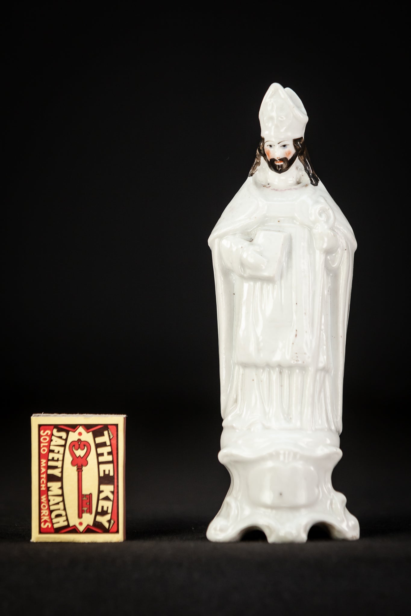 St Eloy Antique Porcelain Statue