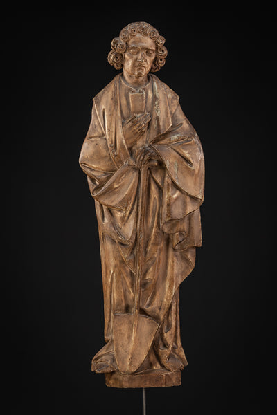 St Fiacre Wood Carving Relief Sculpture |  26” 