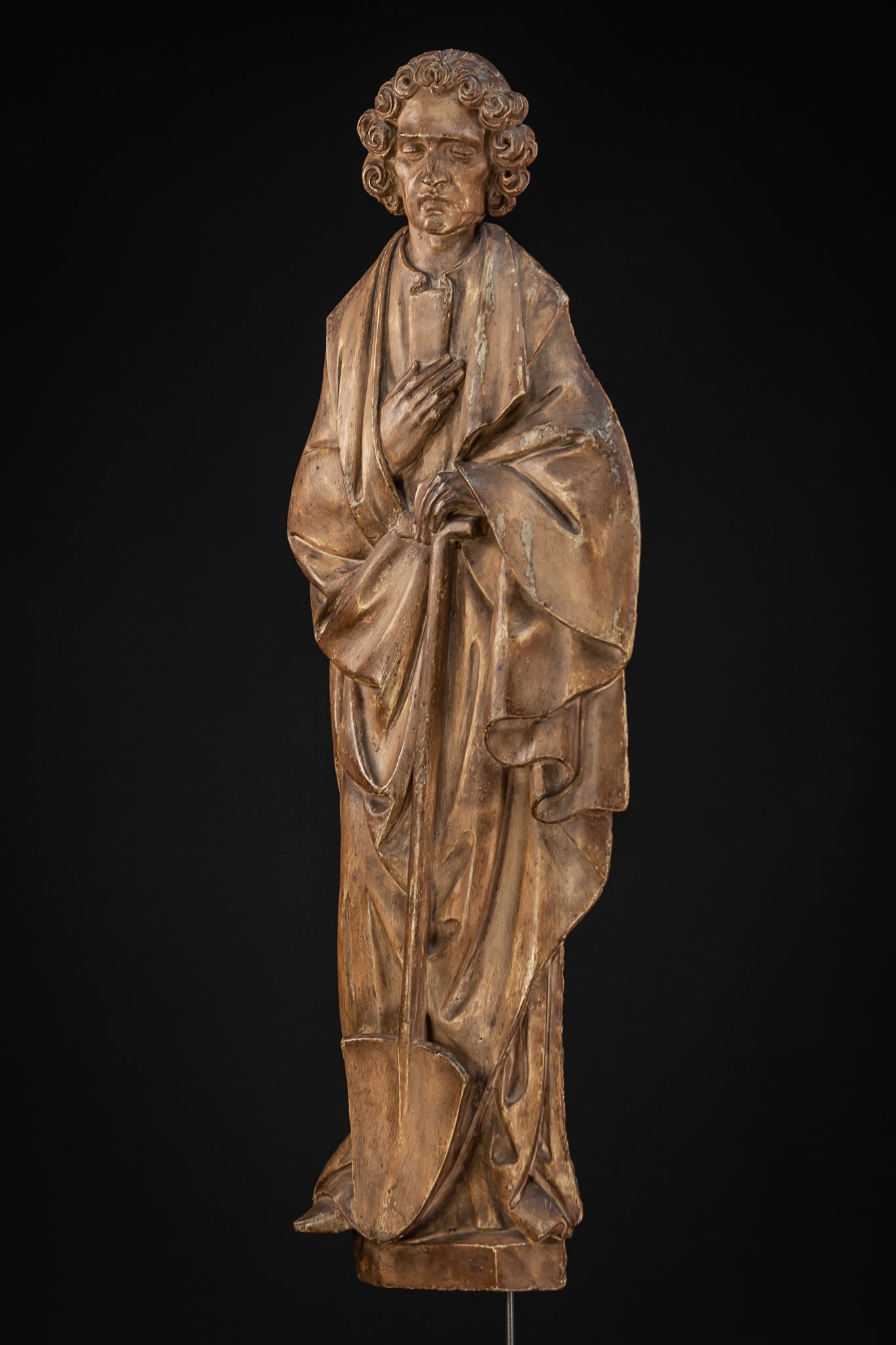 St Fiacre Wood Carving Relief Sculpture |  26”