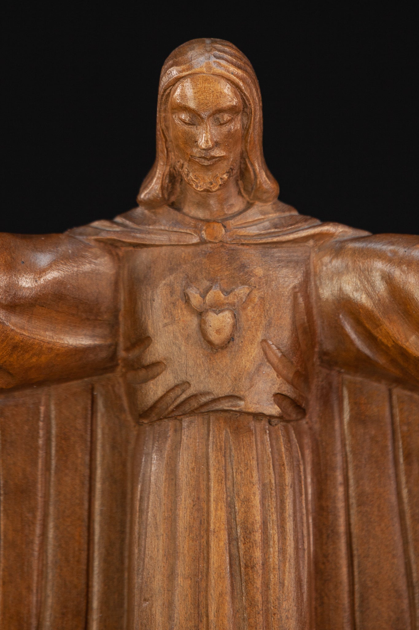 Jesus Sculpture | Wooden Statue | 11.2"