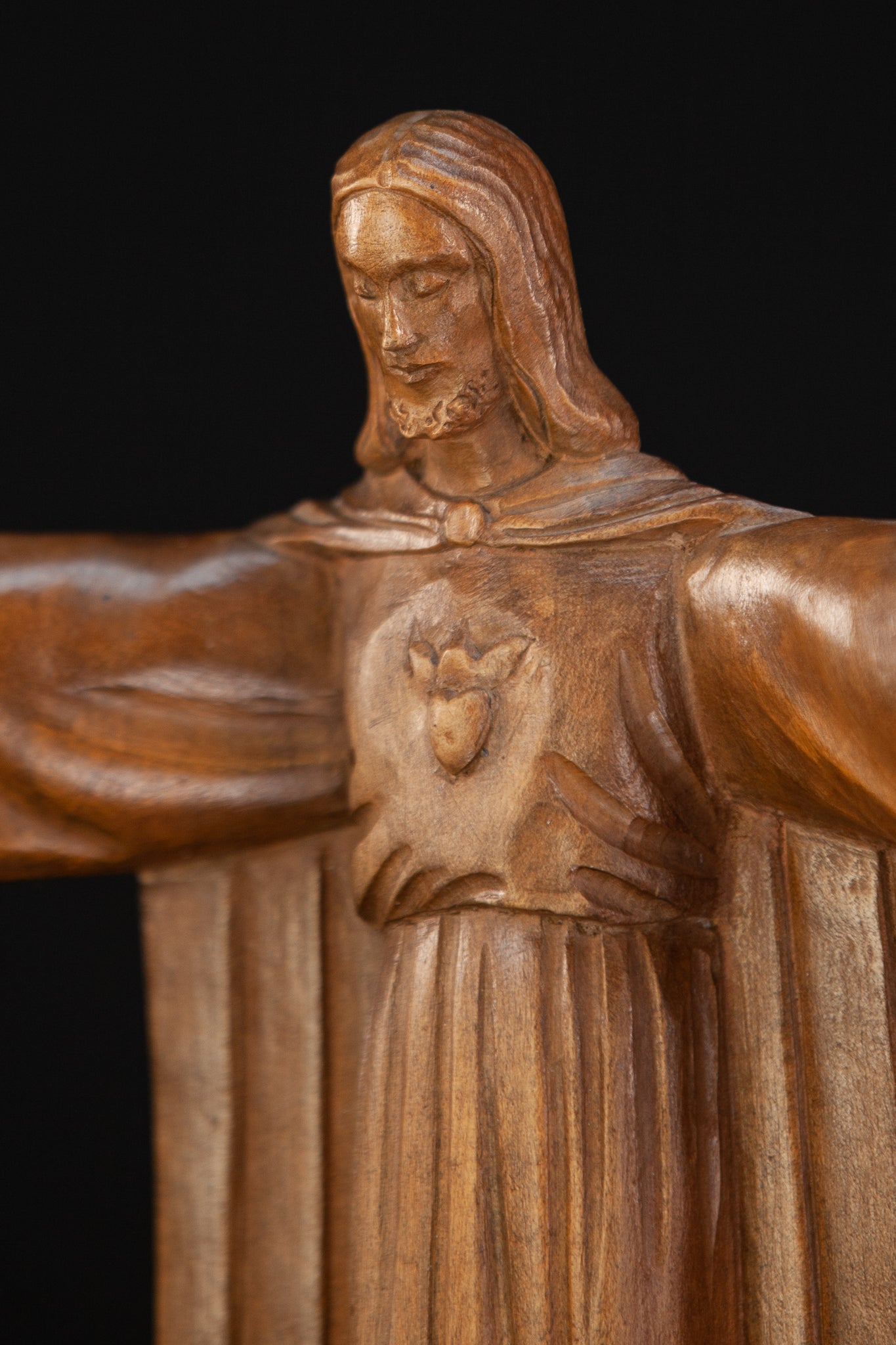 Jesus Sculpture | Wooden Statue | 11.2"