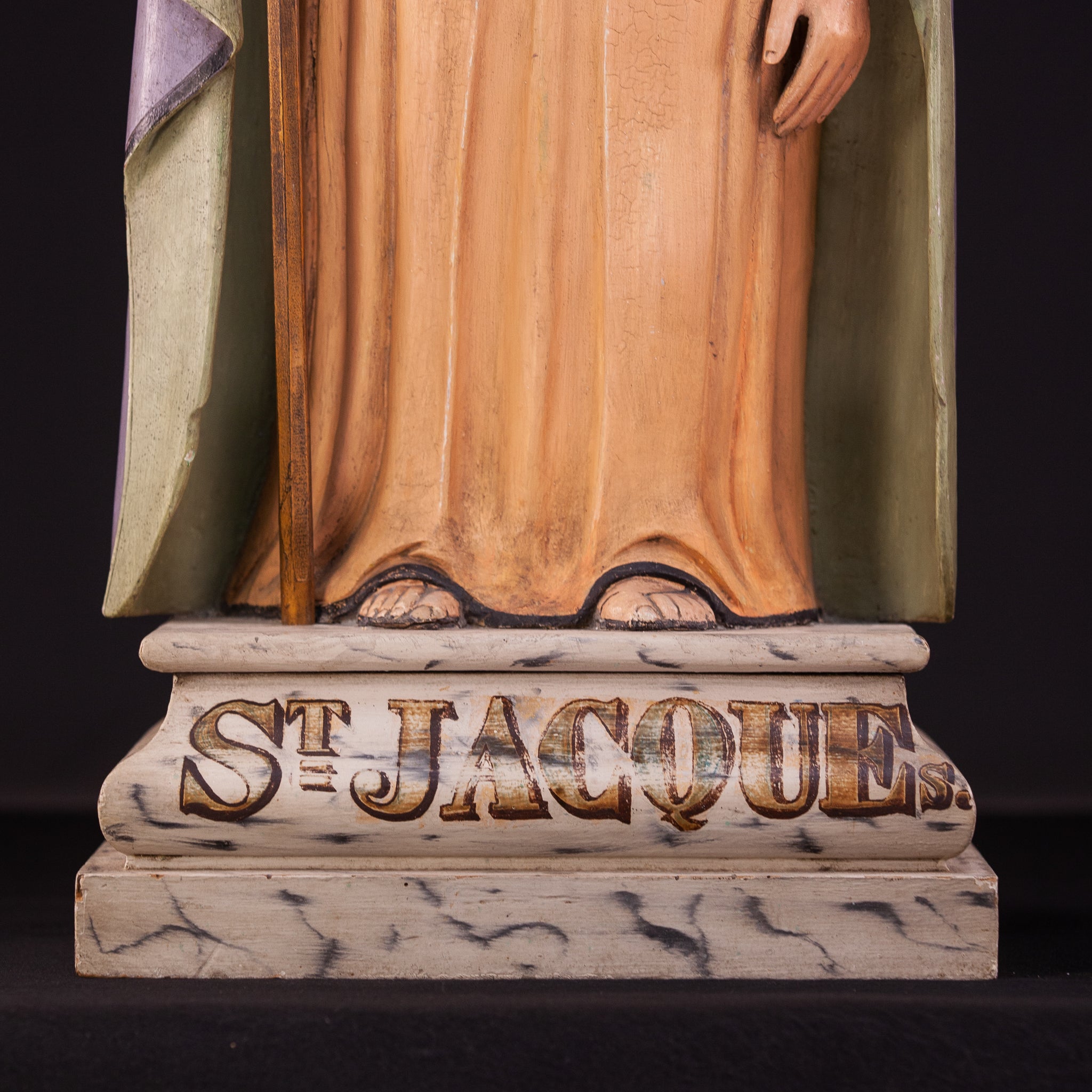 St James the Great / St Jacob 1800s Statue 30" / 76.5 cm