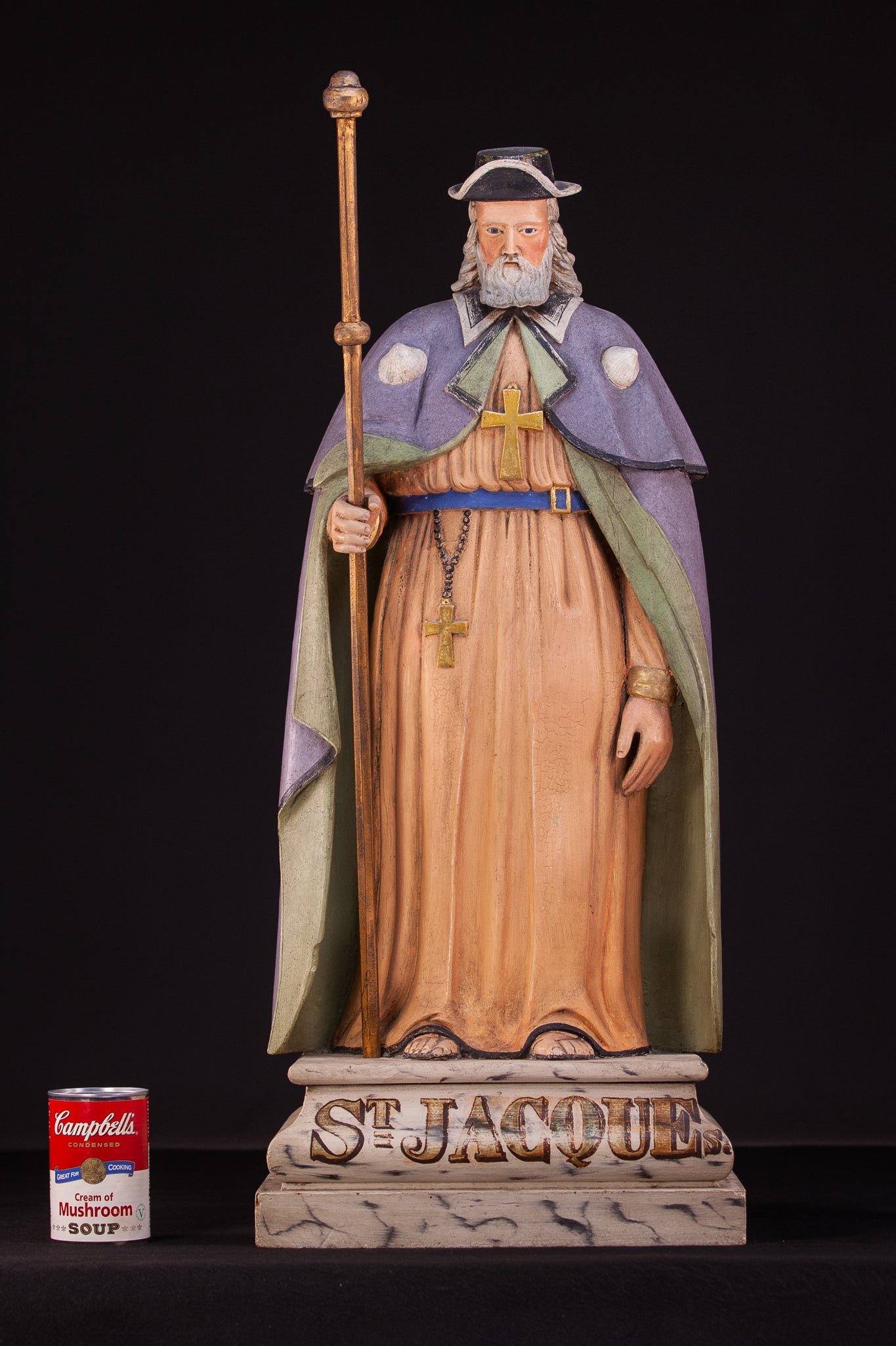 St James the Great / St Jacob 1800s Statue 30" / 76.5 cm