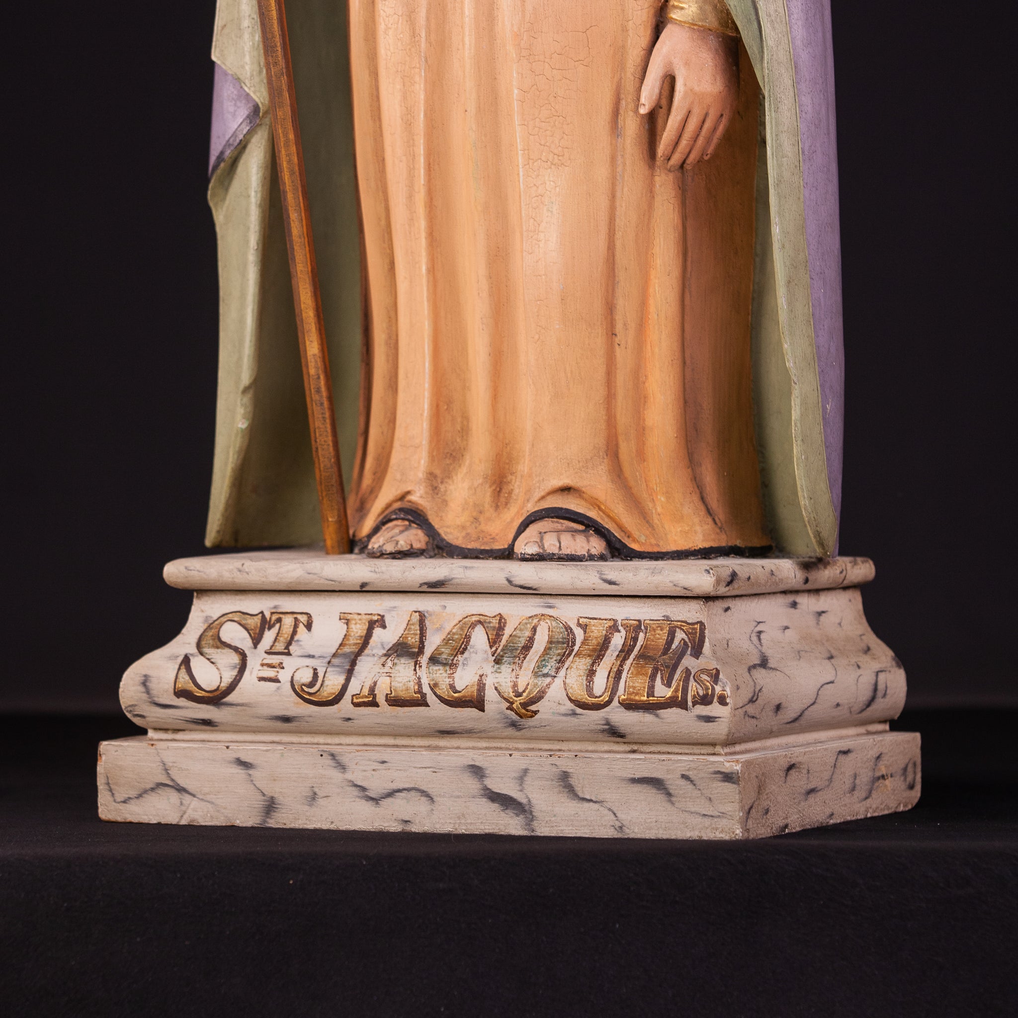 St James the Great / St Jacob 1800s Statue 30" / 76.5 cm