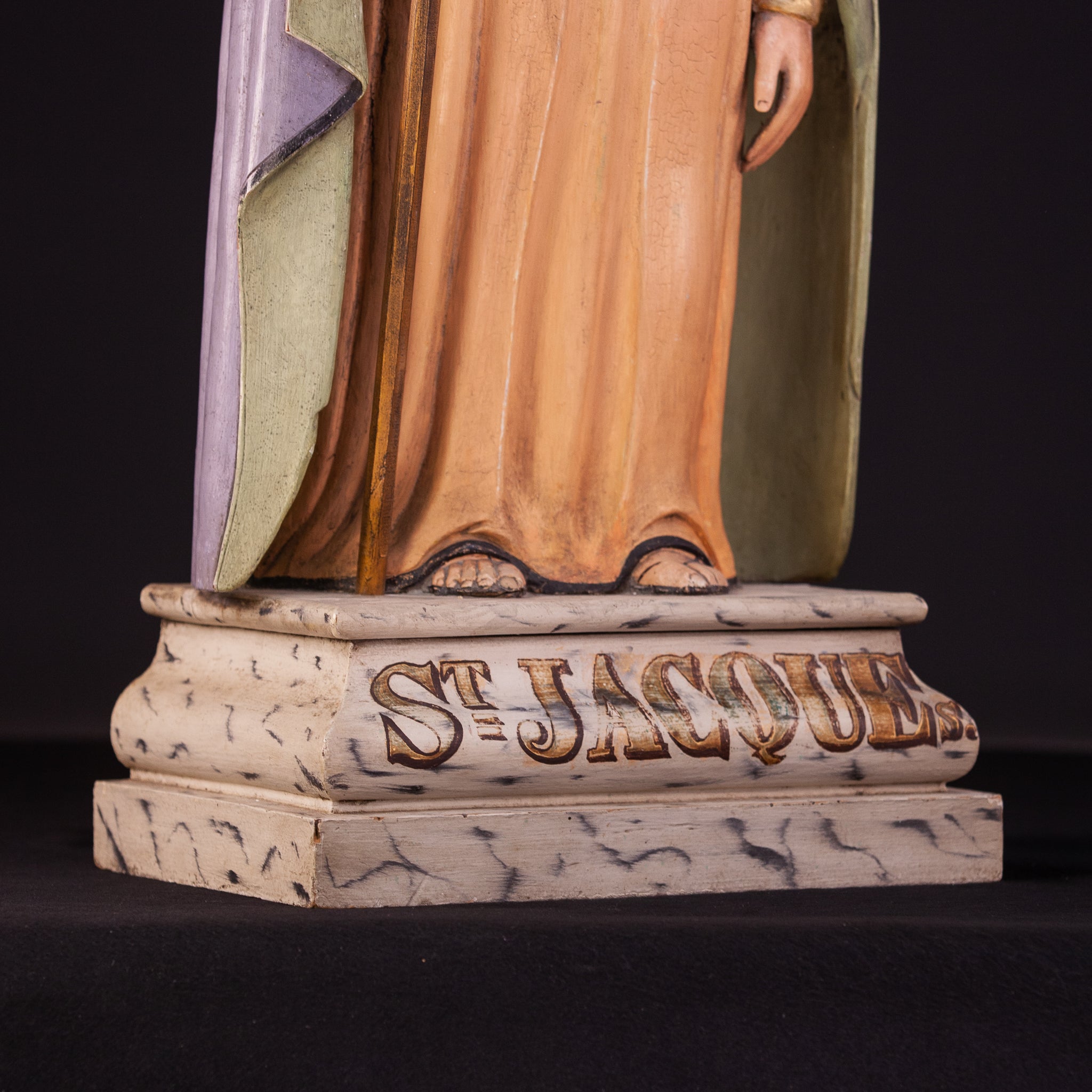 St James the Great / St Jacob 1800s Statue 30" / 76.5 cm