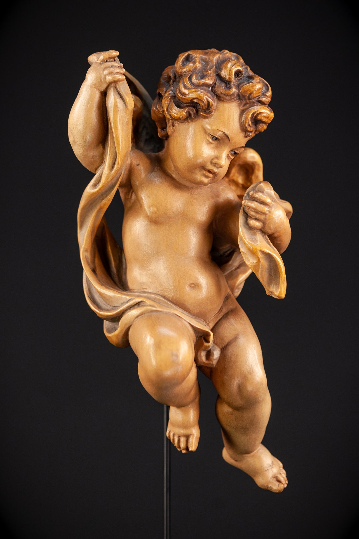 Angel Sculpture | Vintage Wood | 10,2"