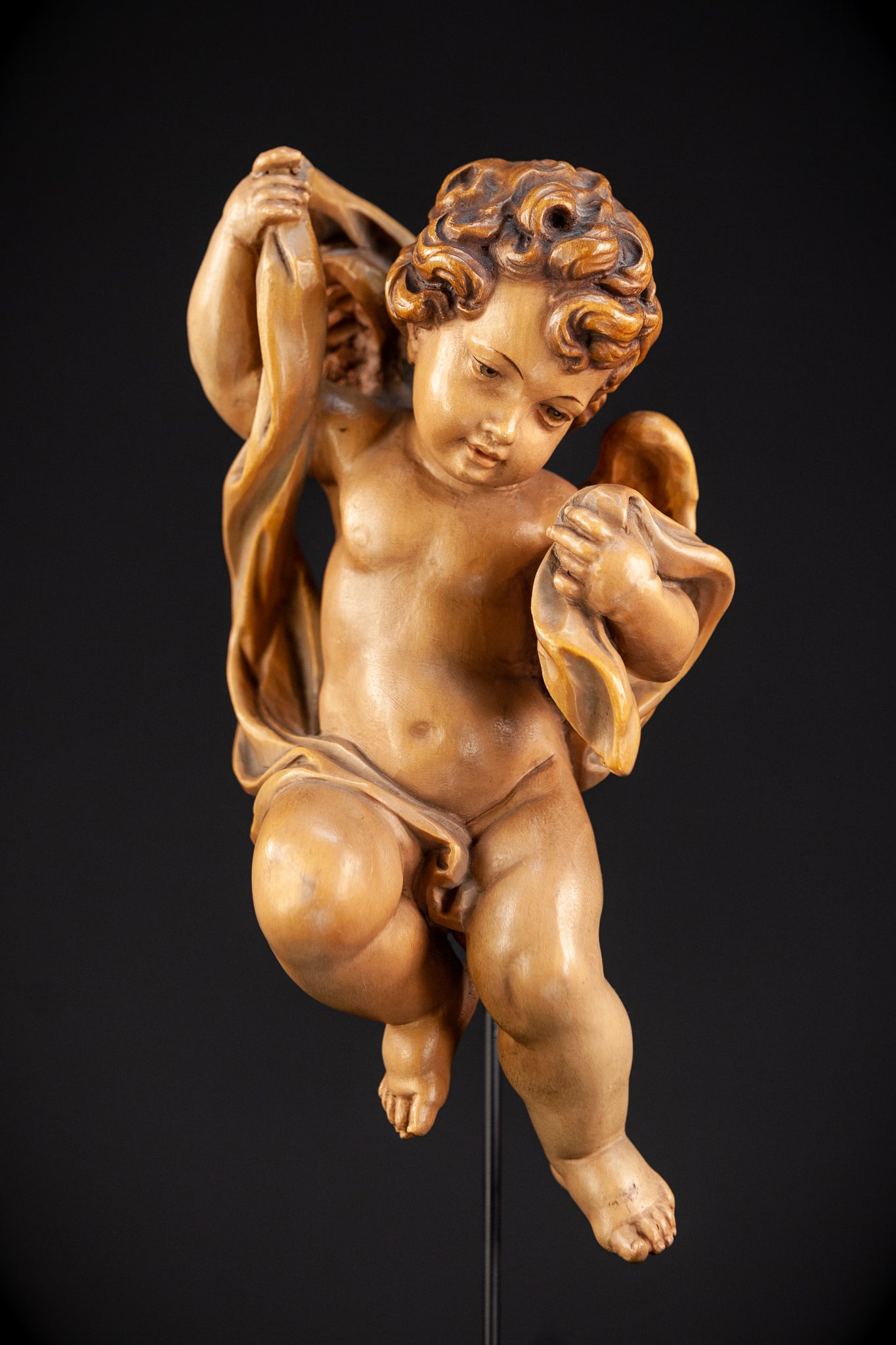 Angel Sculpture | Vintage Wood | 10,2"