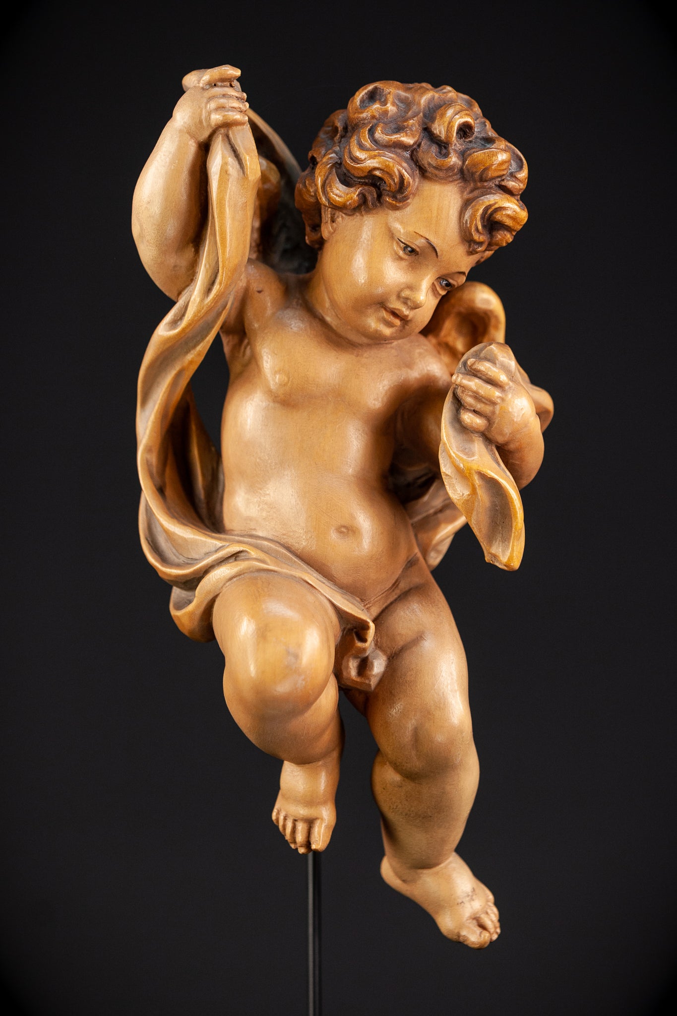 Angel Sculpture | Vintage Wood | 10,2"