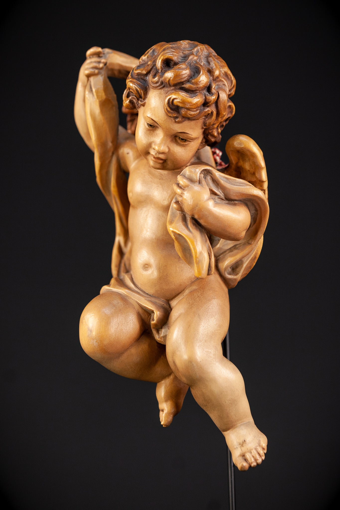 Angel Sculpture | Vintage Wood | 10,2"