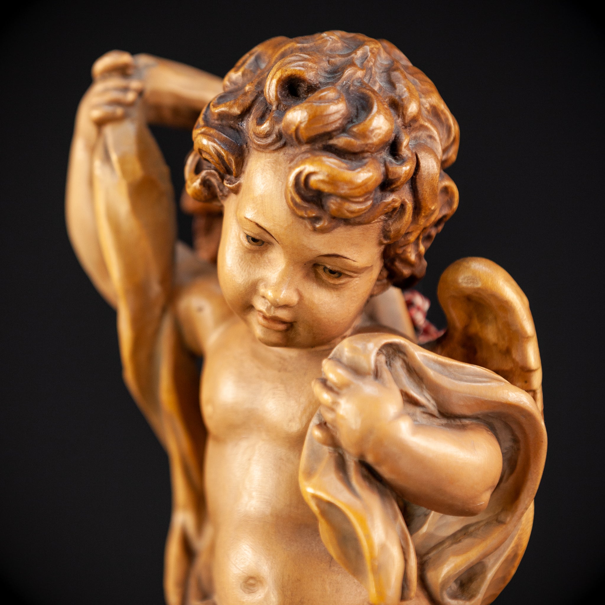 Angel Sculpture | Vintage Wood | 10,2"