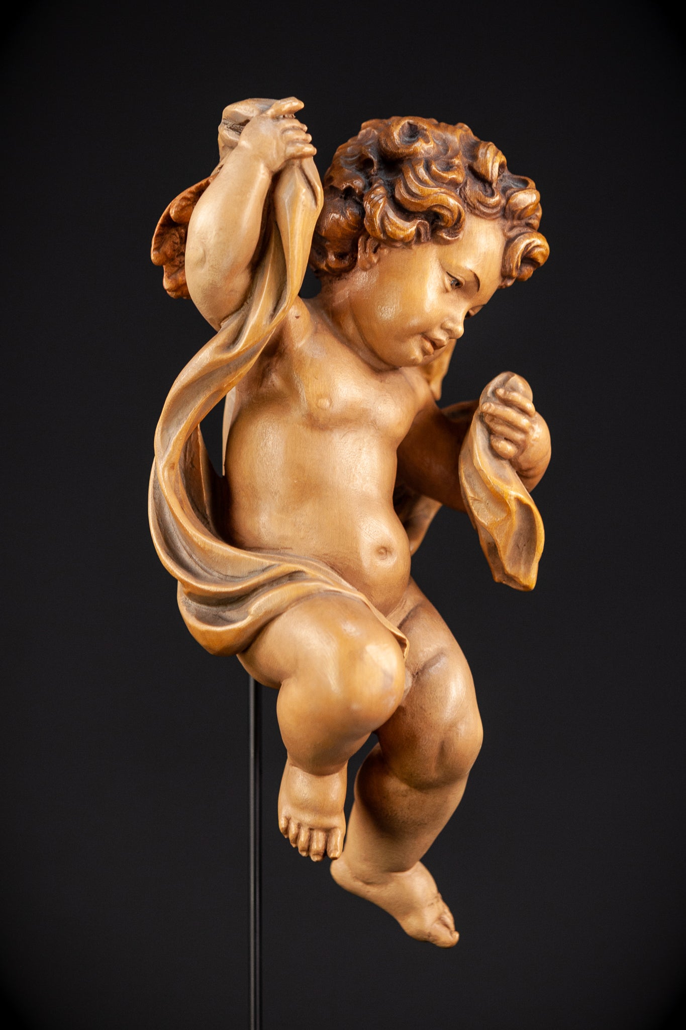 Angel Sculpture | Vintage Wood | 10,2"