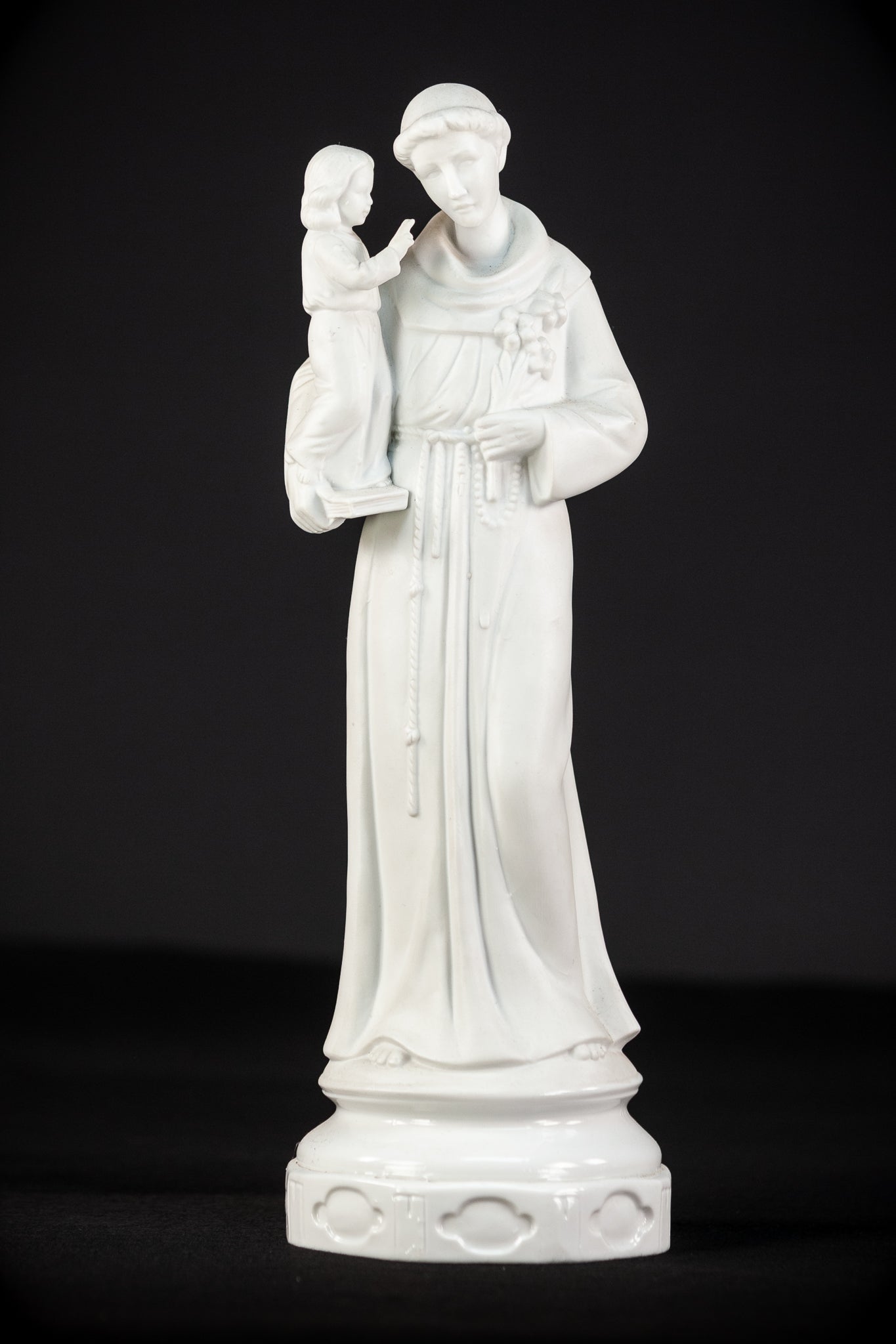 St Anthony Statue | Antique Saint Porcelain | 14.4''