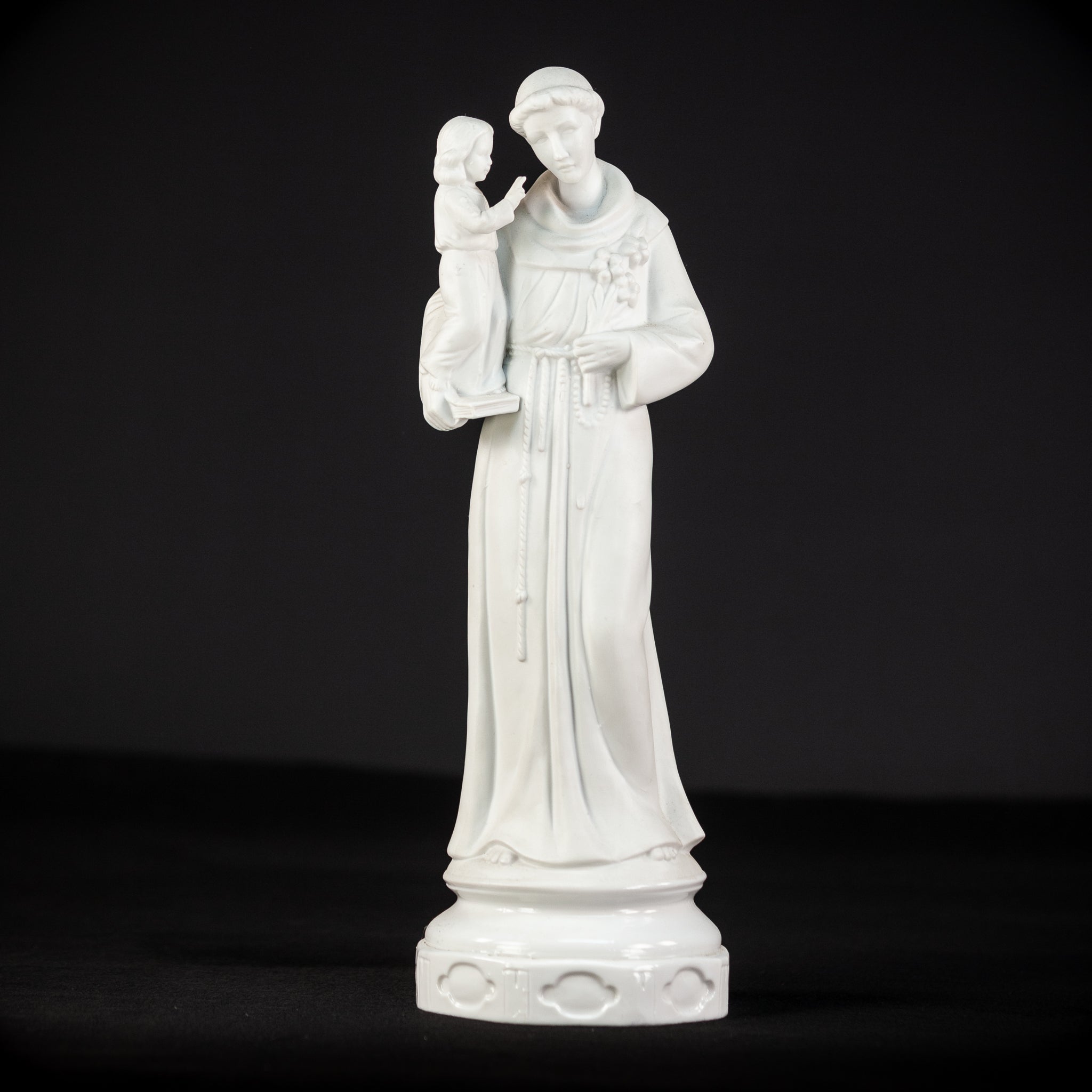 St Anthony Statue | Antique Saint Porcelain | 14.4''