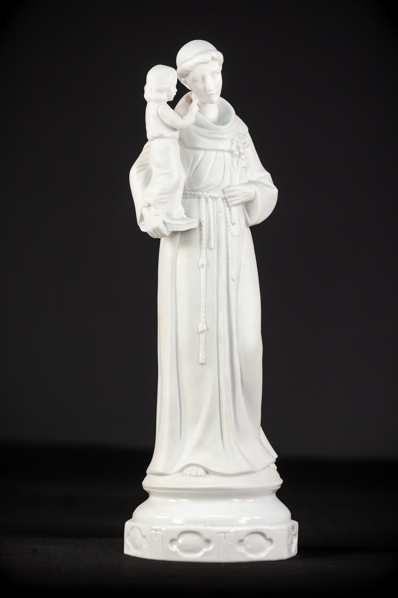 St Anthony Statue | Antique Saint Porcelain | 14.4''