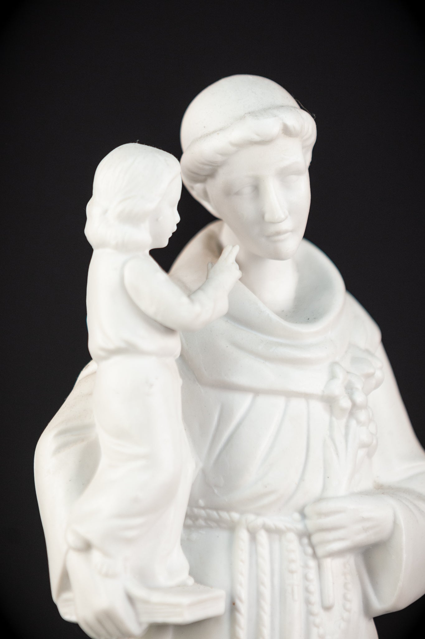 St Anthony Statue | Antique Saint Porcelain | 14.4''