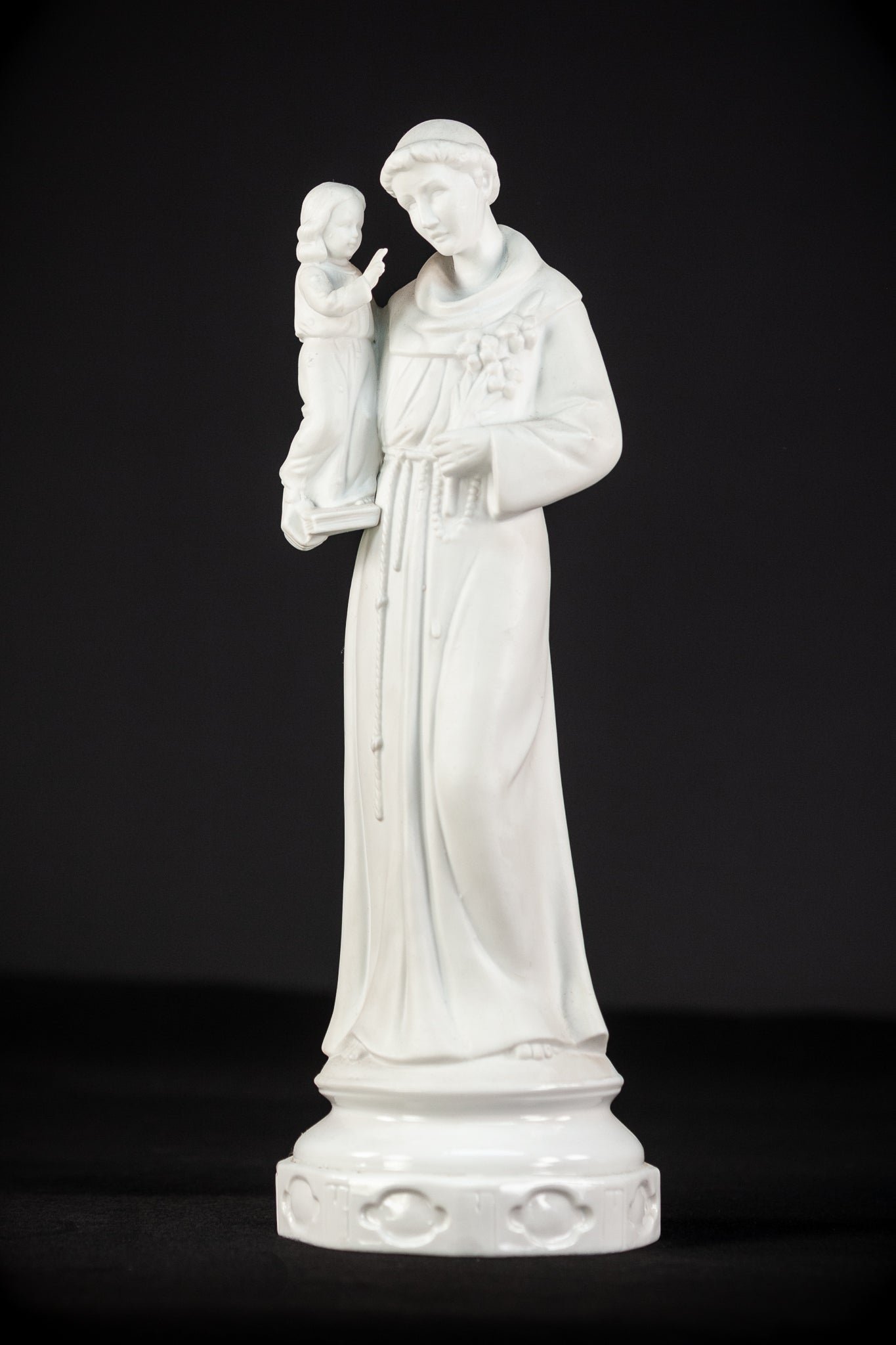 St Anthony Statue | Antique Saint Porcelain | 14.4''