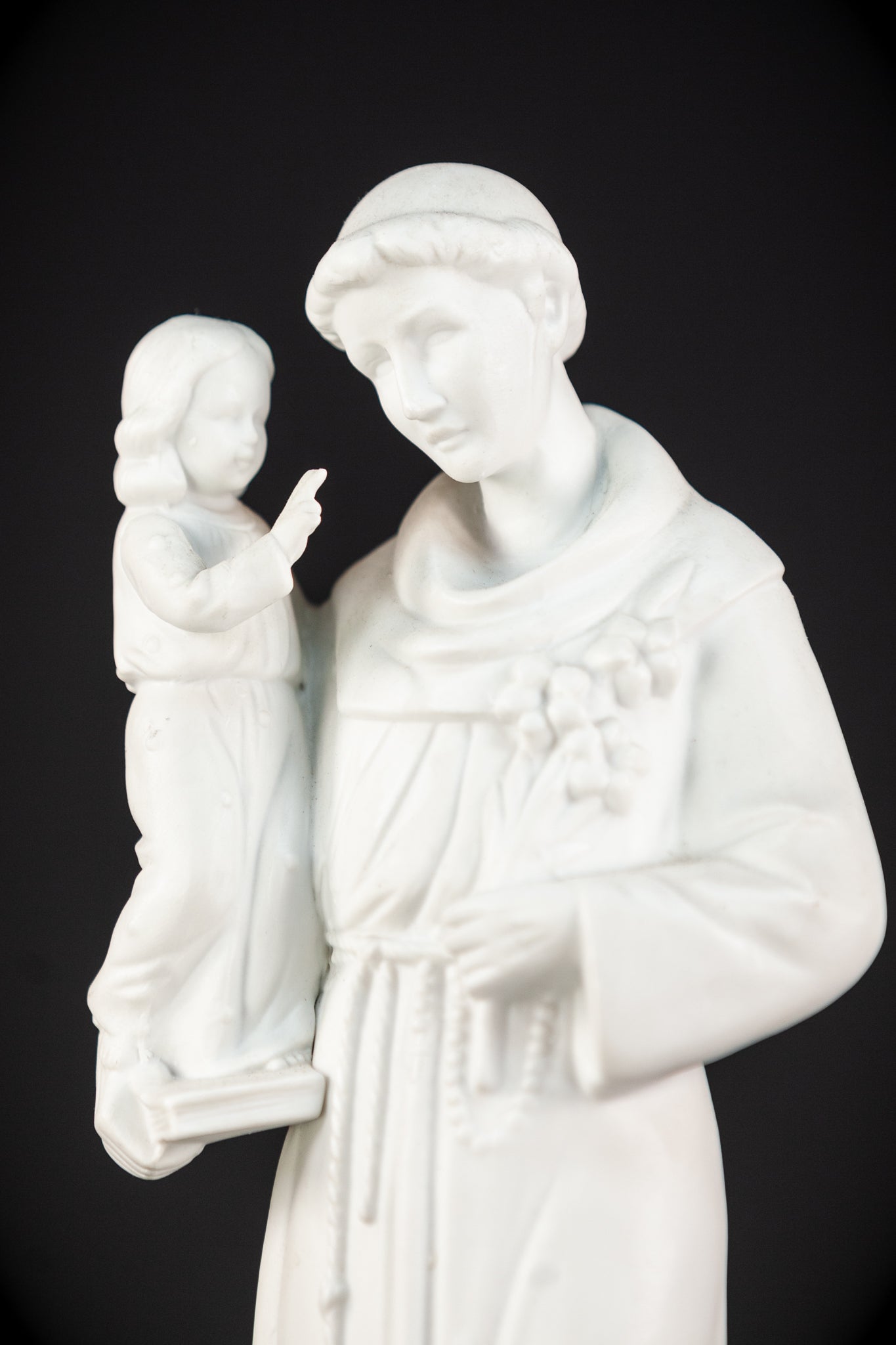 St Anthony Statue | Antique Saint Porcelain | 14.4''