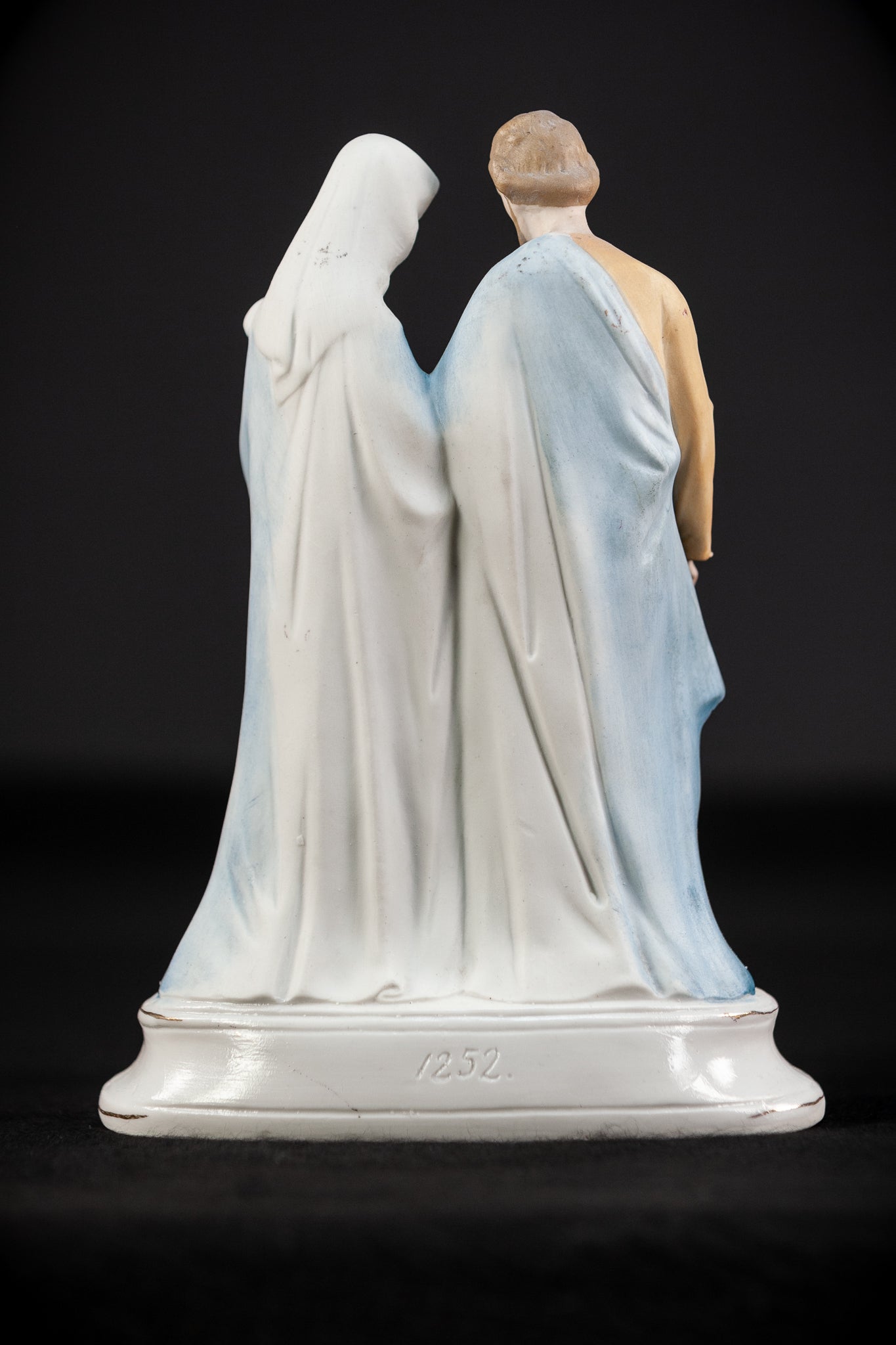 Holy Family Bisque Porcelain Statue 8.9" / 22.5 cm