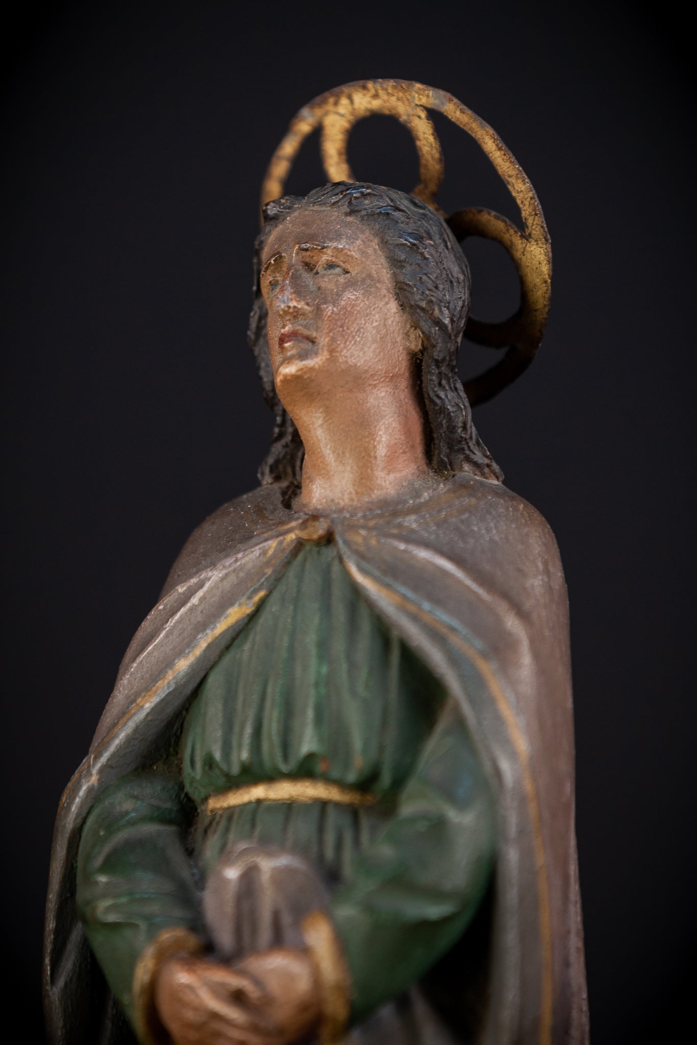 Saint John the Evangelist Wooden Sculpture | 11.2”