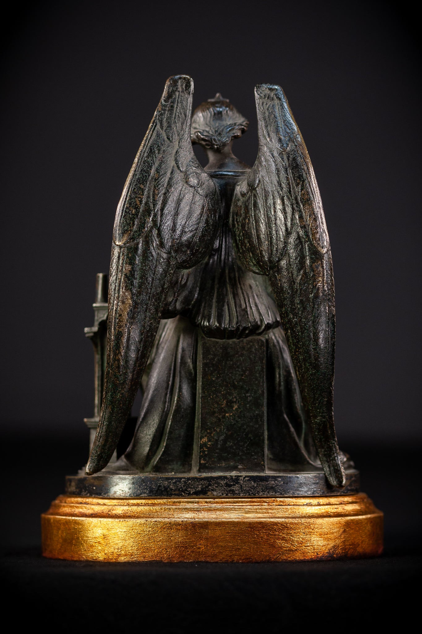 Archangel Guardian Bronze Sculpture 8.7" / 22 cm