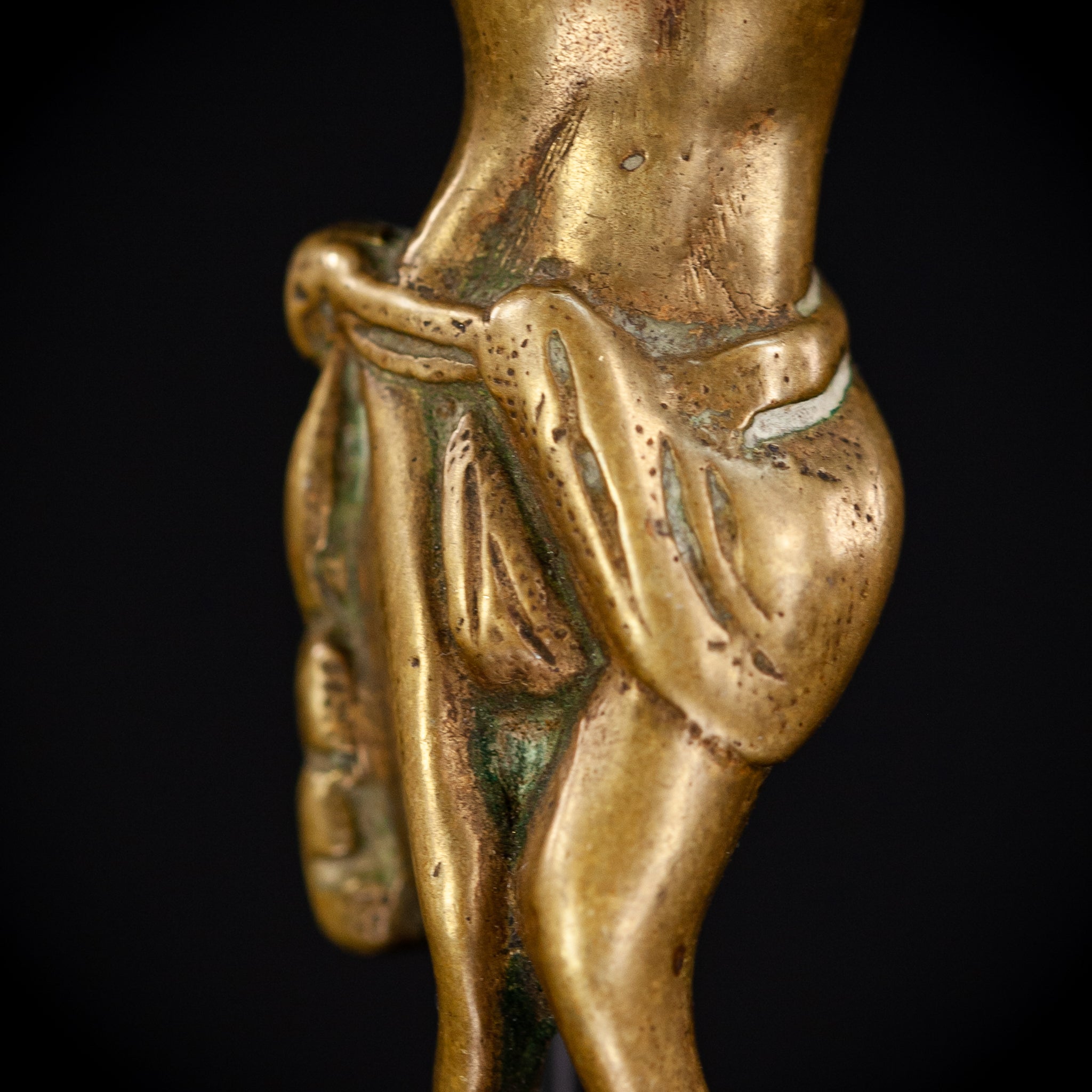 Corpus Christi Bronze Sculpture | 1600s Antique 5.5" / 14 cm
