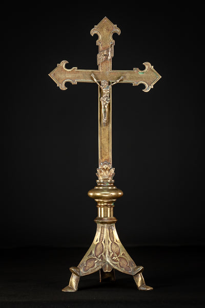 Altar Crucifix Gothic Bronze 20.5"